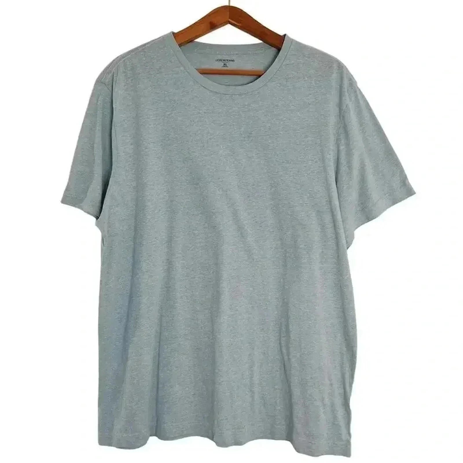 J Crew Men's Light Blue Heathered Crewneck T Shirt Size XL by Hot Girl Secondhand