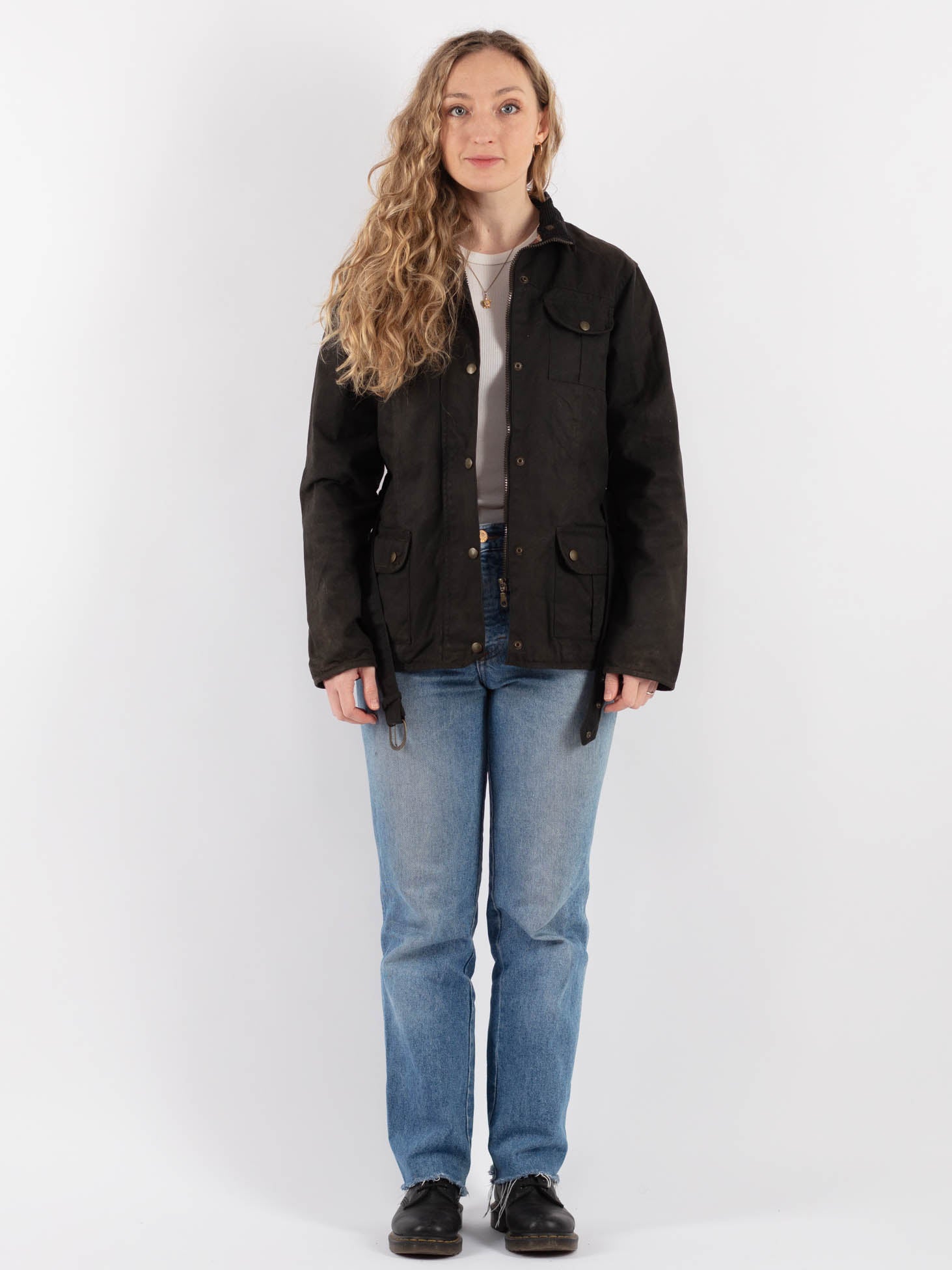 Vintage 90's Women Waxed Canvas Jacket in Brown by Northern Grip