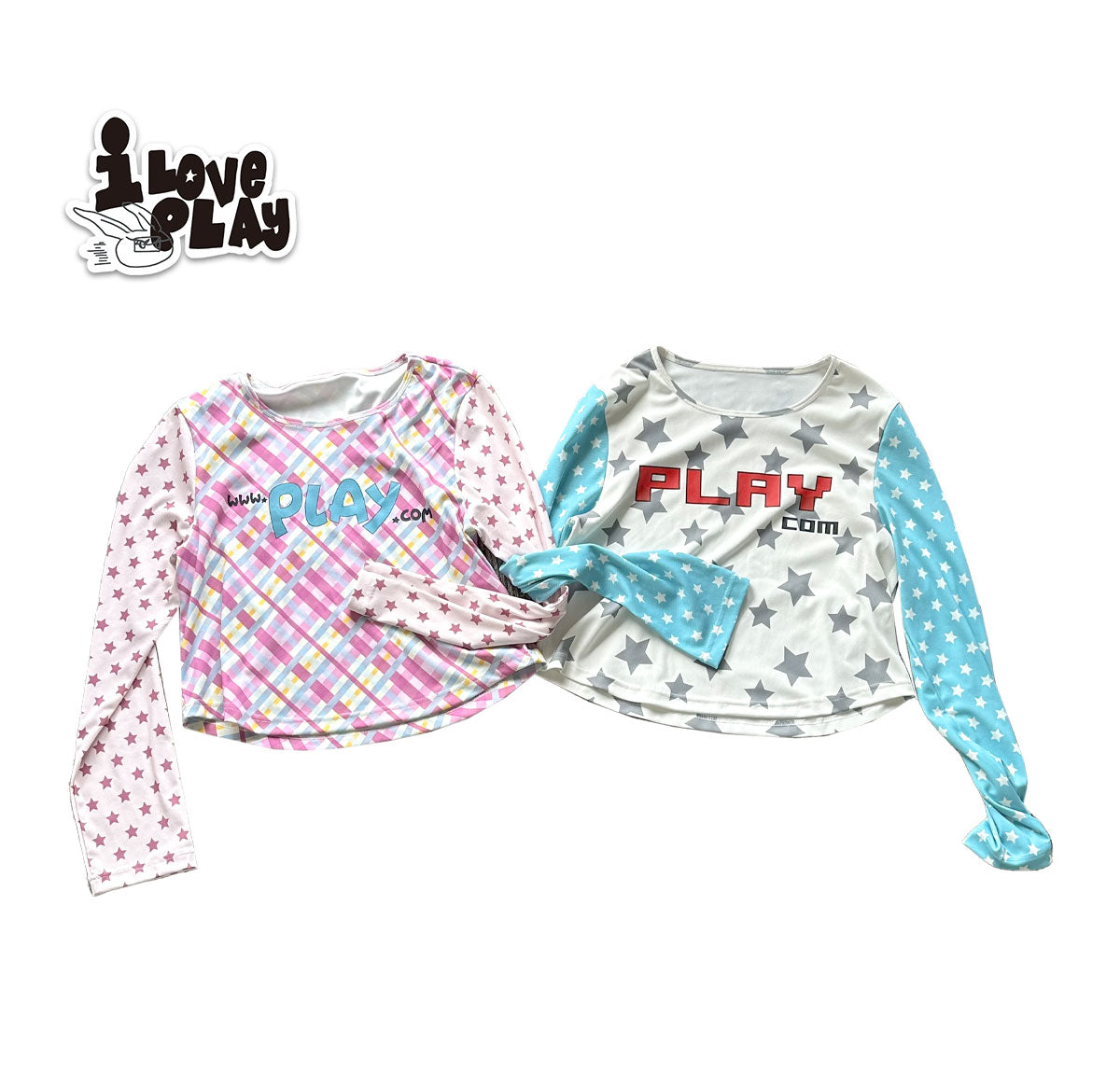 Y2K Long Sleeve T Shirt Star Patchwork Unique Design - Loveplay by Land Decora