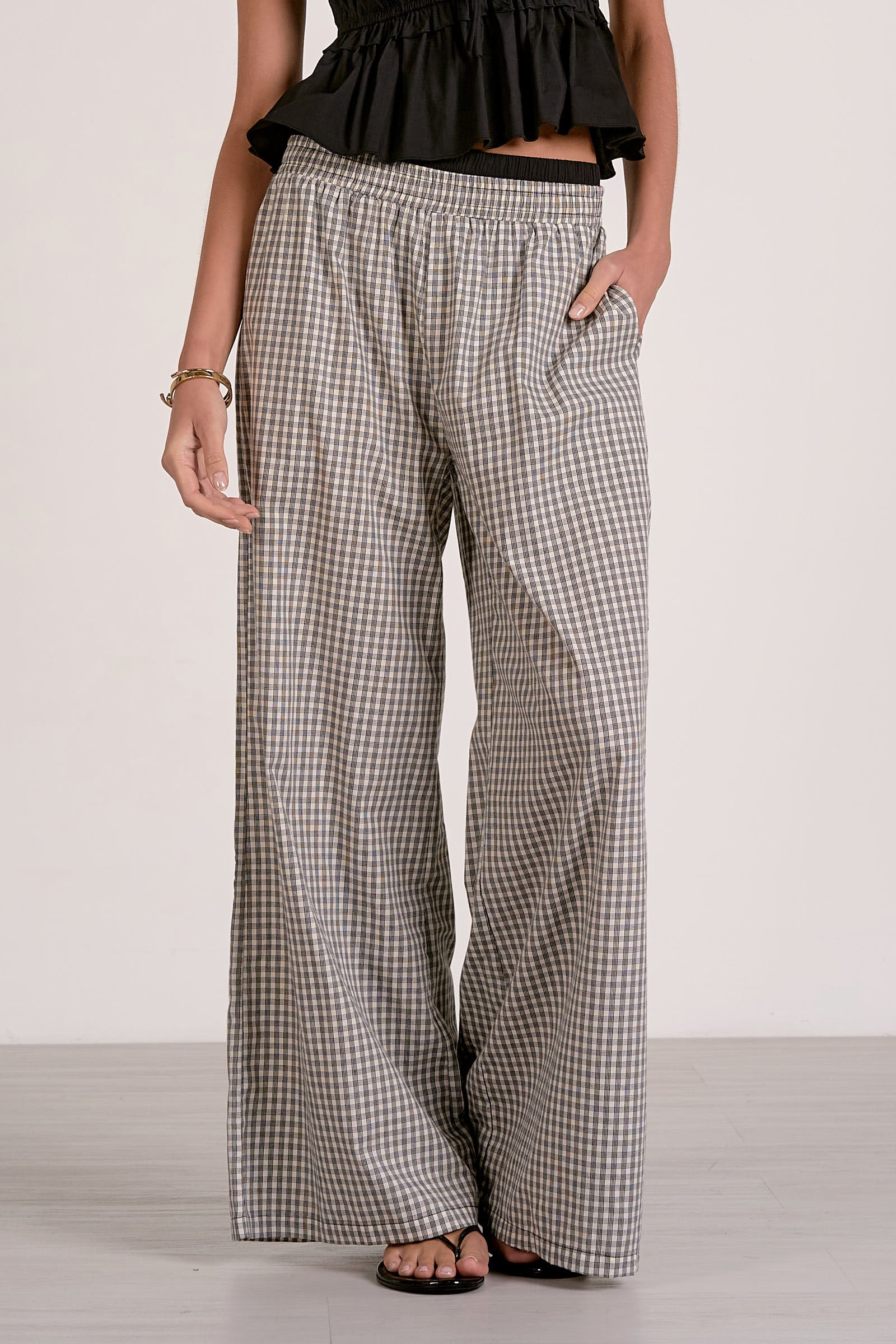 Elan Gingham Trousers by Sierra Deene