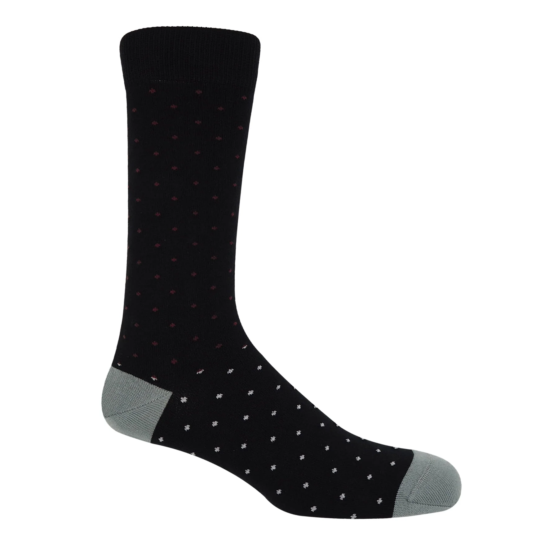 Pin Dot Men's Socks - Black by Peper Harow