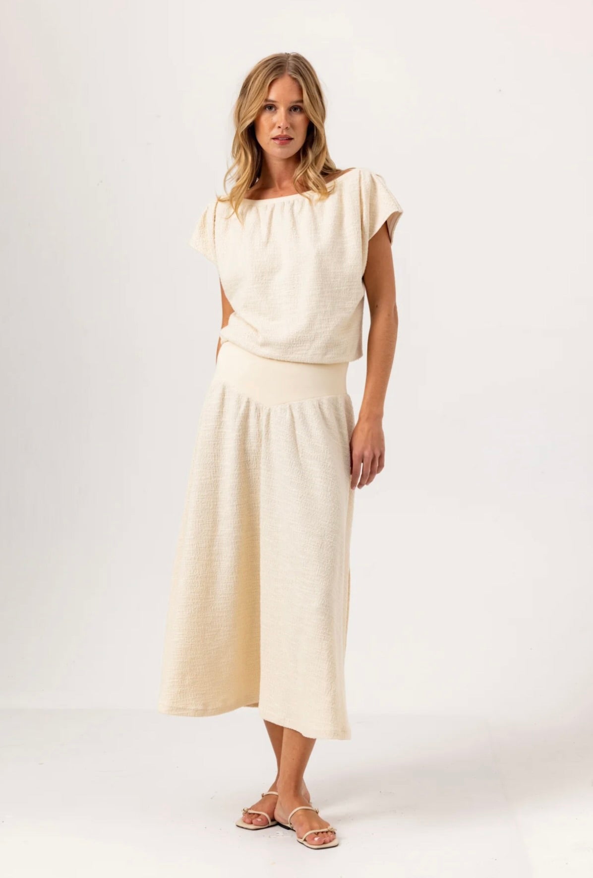We Are Sundays Saphire Skirt in Coconut Milk by Sierra Deene