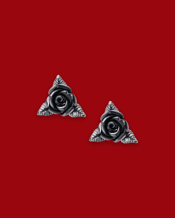 Ring O'Roses Ear Studs by KATAKOMB
