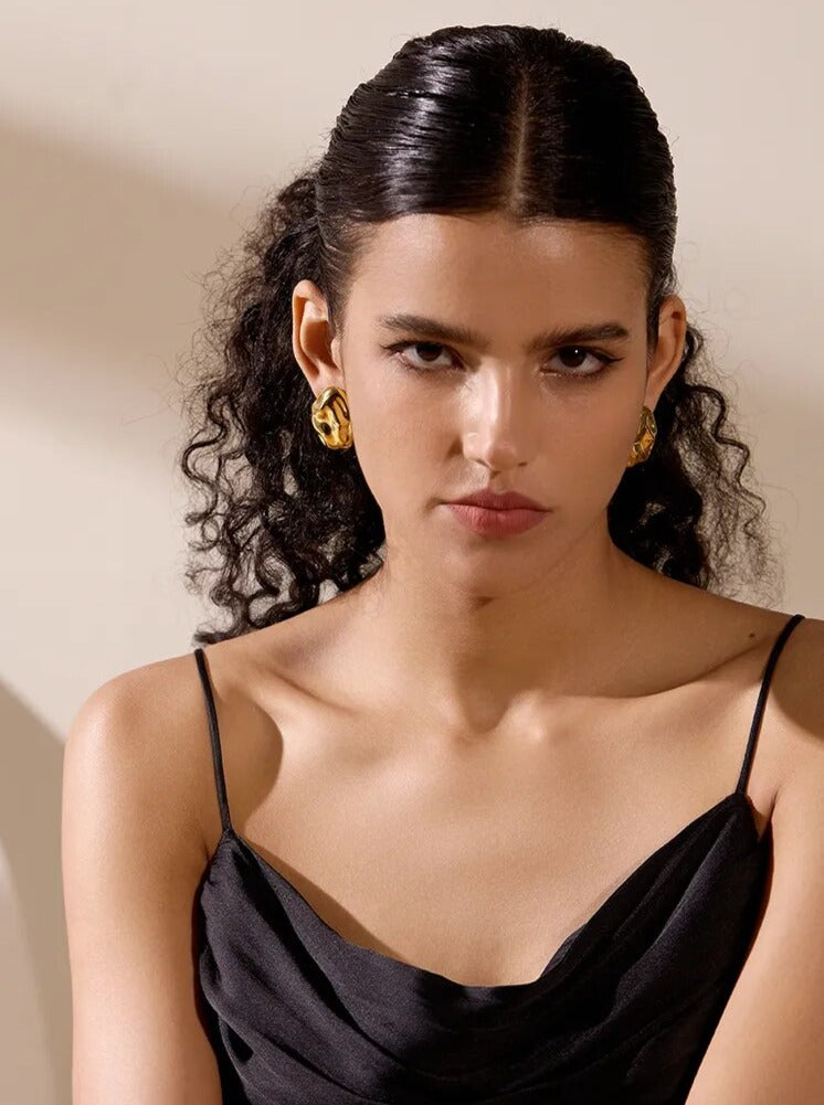 PETROS EARRINGS IN GOLD (18K GOLD PLATED & WATERPROOF) - FINAL SALE by RAËLIV