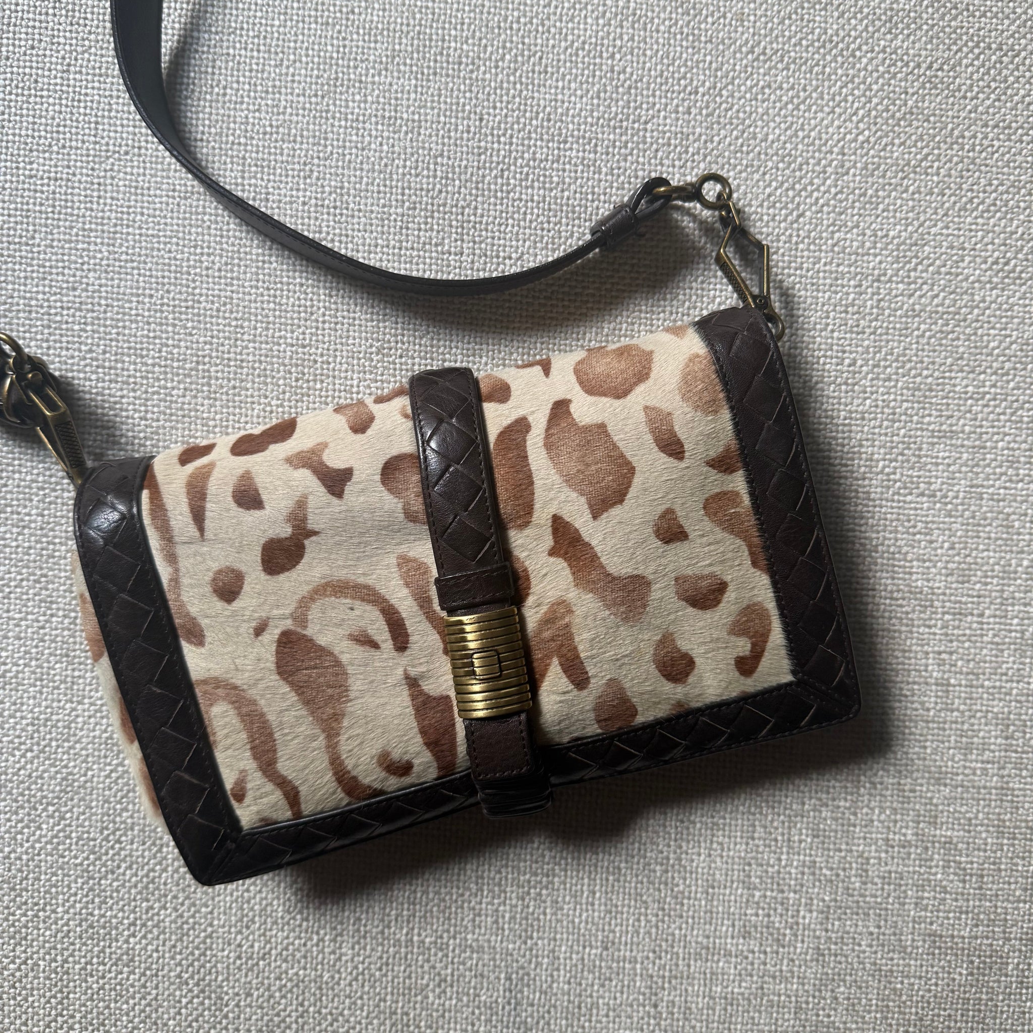 Bottega Veneta Vintage Ponyhair Messenger by The Vintage New Yorker