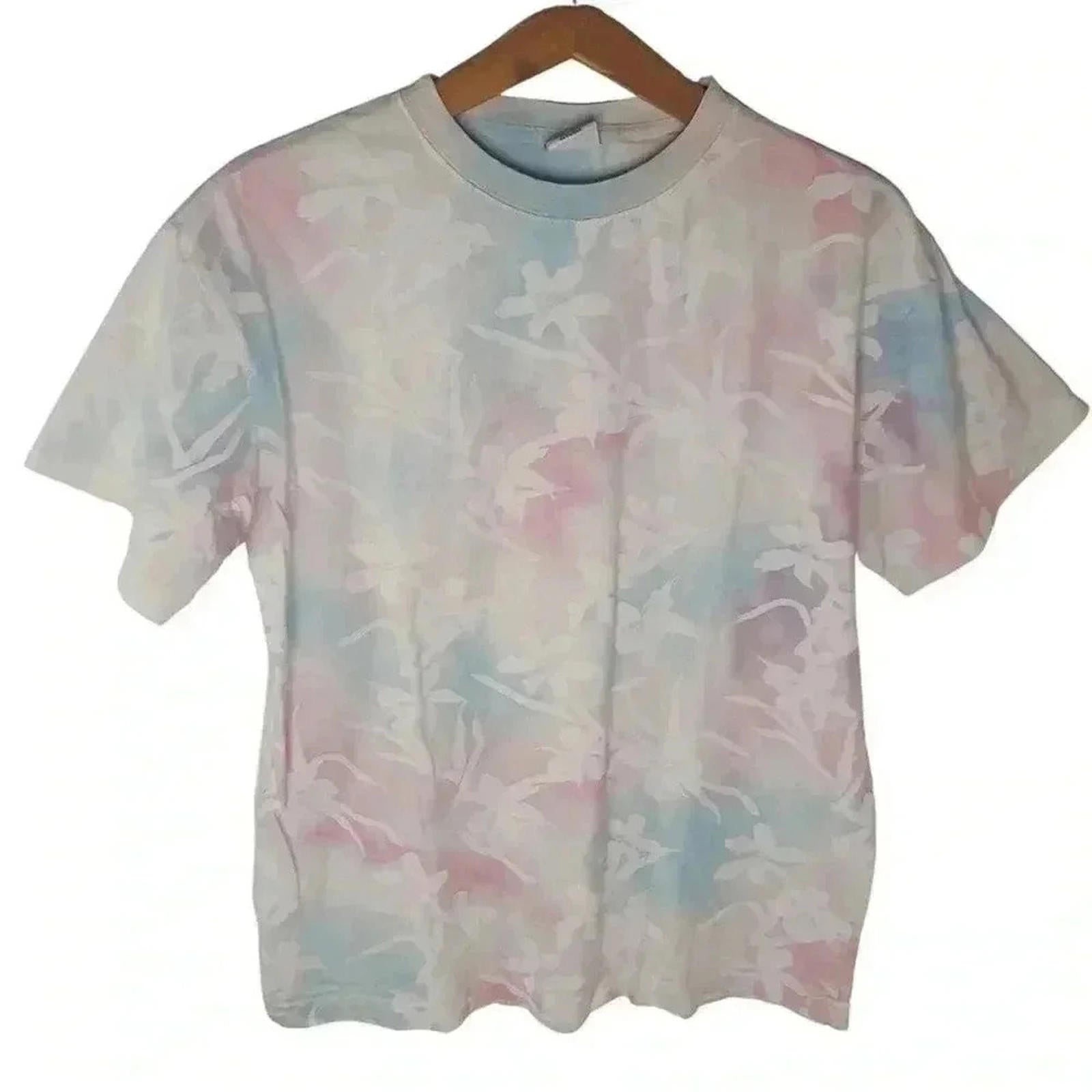 Urban Outfitters UO Red White Blue Tie Dye Crewneck T-shirt Men's Size by Hot Girl Secondhand