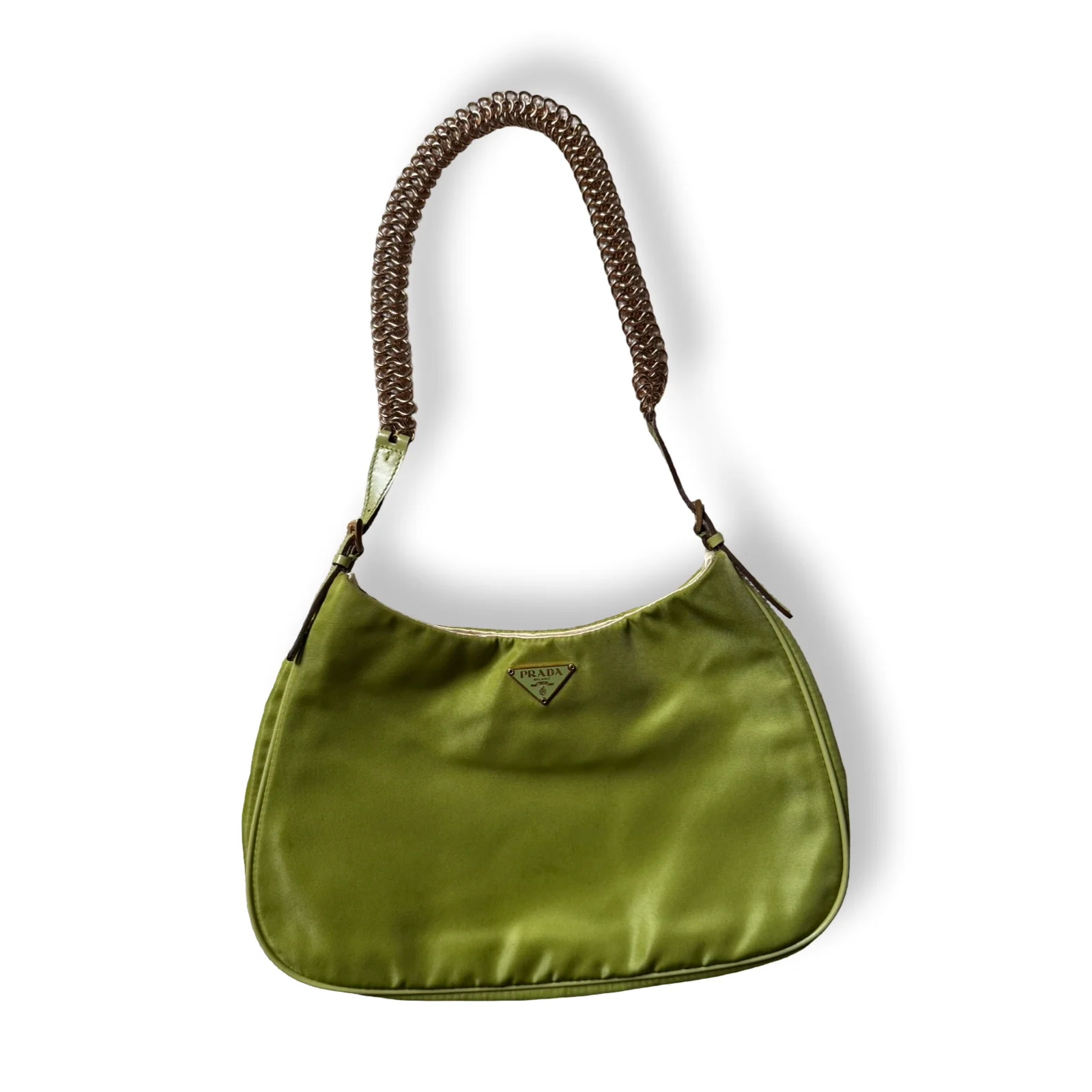 Prada Vintage Tessuto Chain Shoulder by The Vintage New Yorker