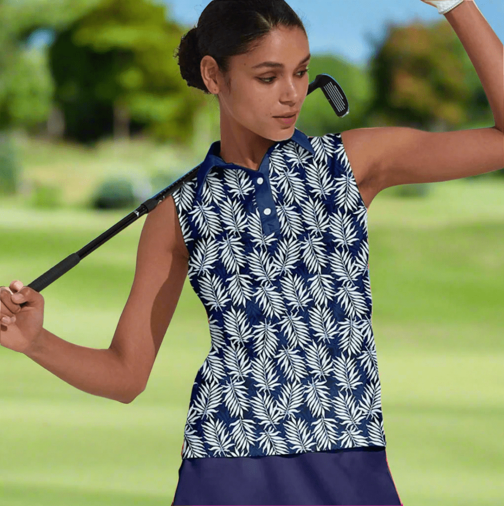 Blue Fern Sleeveless by Putter Girl