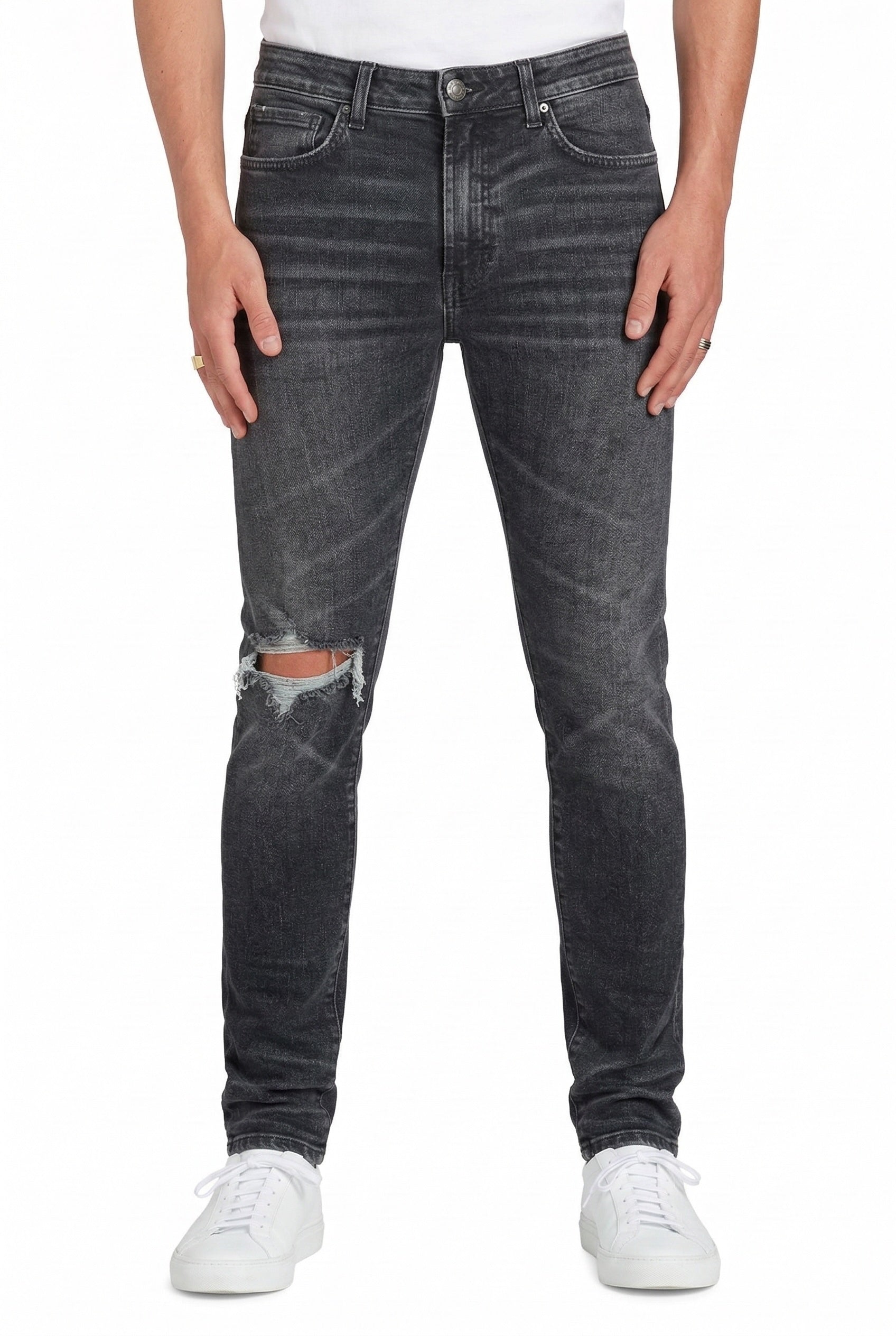 Greyson Distressed Bleeker Skinny Stretch Jean by MONFRERE