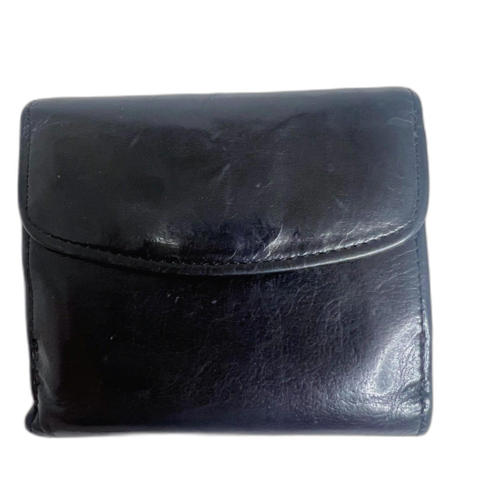 Vintage Coach Black Leather Bifold Wallet Soft Leather Credit Card Hol by Hot Girl Secondhand