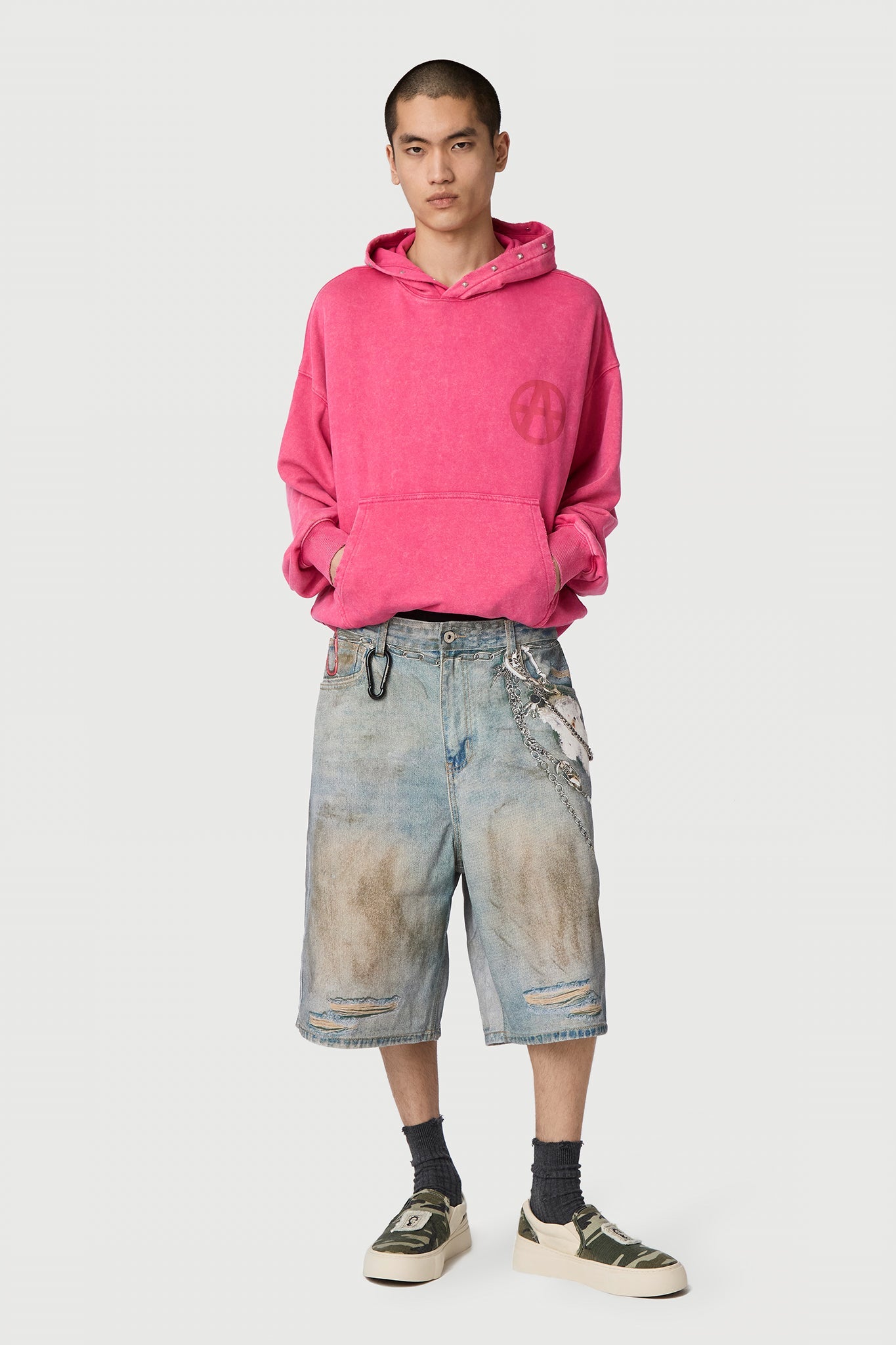 OCEAN FRONT SHORTS DENIM BLUE by Acupuncture1993