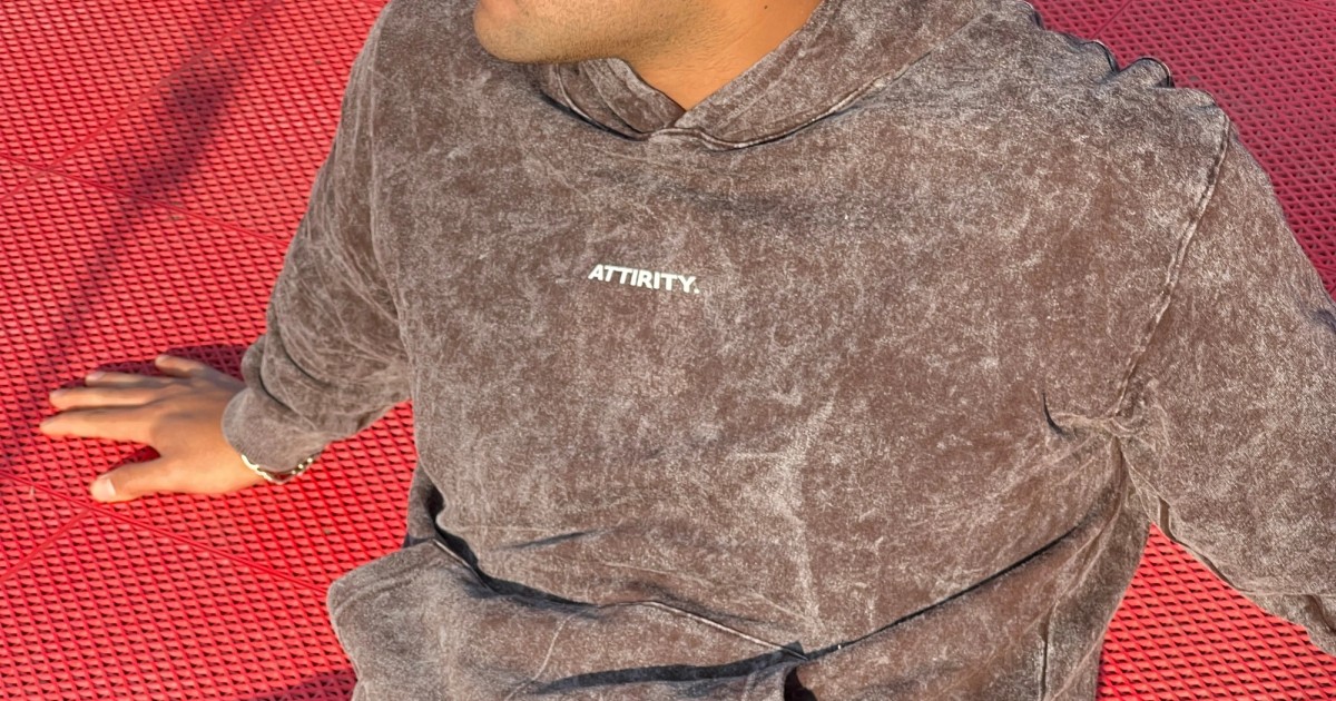 Rust Wash Hoodie by Attirity