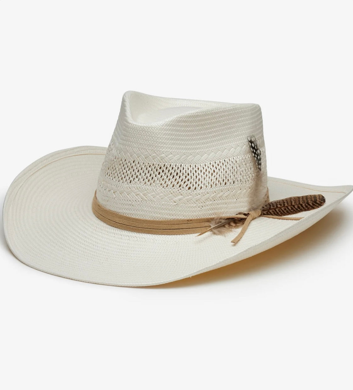 Wyeth Avita Toyo Cowboy Hat in Ivory by Sierra Deene