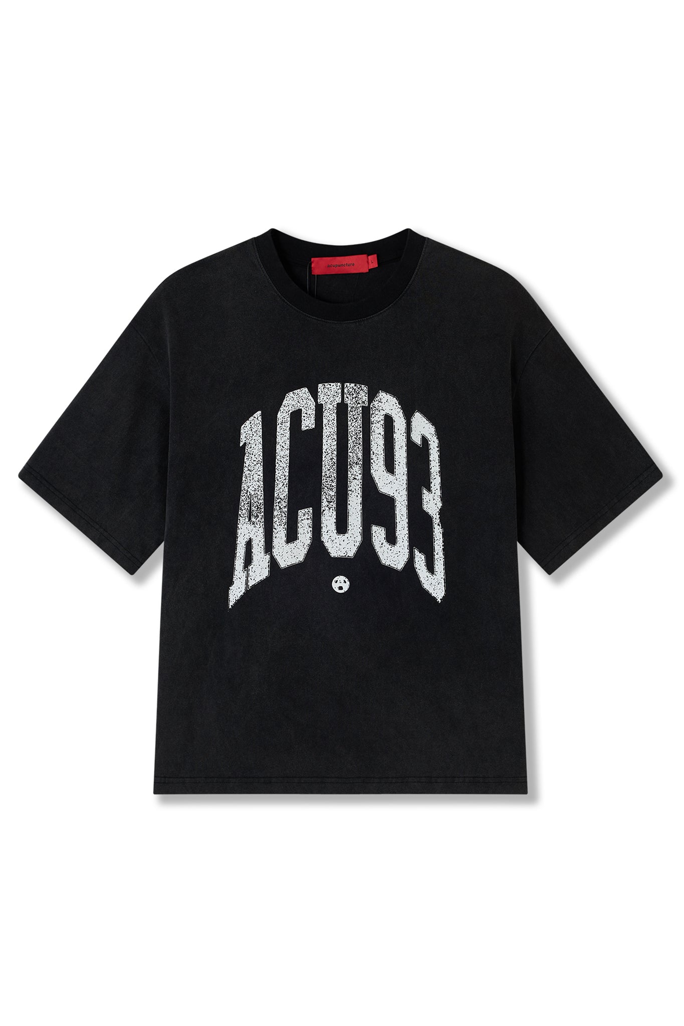 COLLEGE '93 T-SHIRT WASHED BLACK by Acupuncture1993