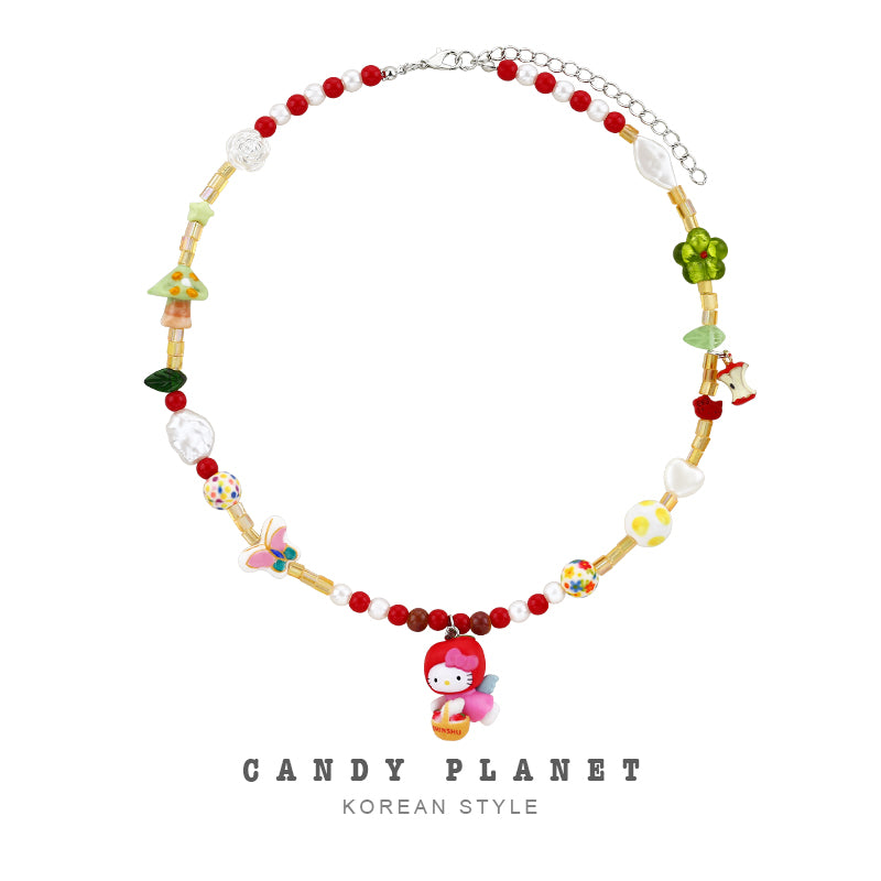 Decora Kei Kitty Fairy Beaded Necklace - Candy Planet by Land Decora