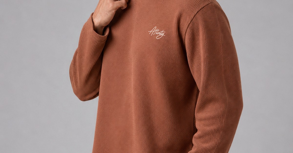Core Waffle Full Sleeve - Brown by Attirity
