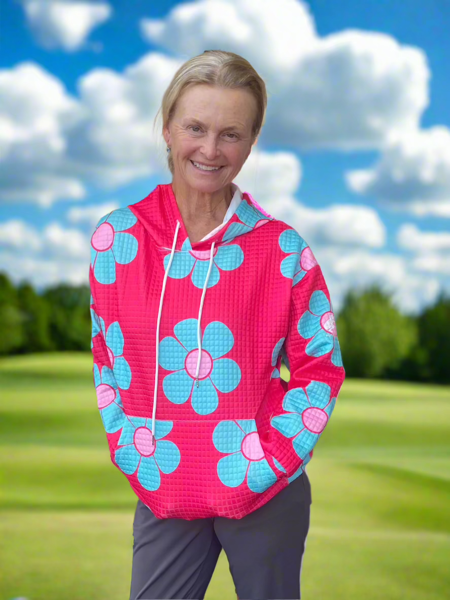 Big Flower Hoodie by Putter Girl