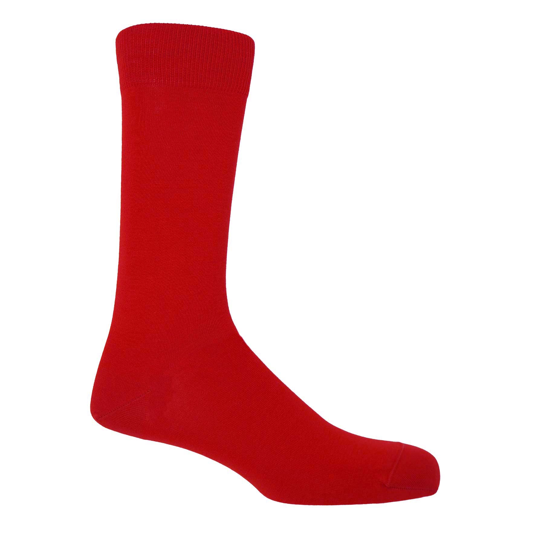 Classic Men's Socks - Red by Peper Harow