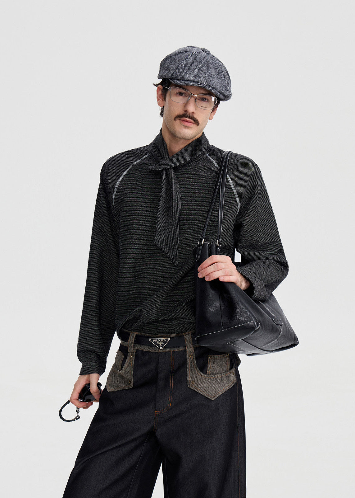Script-X Detach Neck Sweatshirt by OFFCULTURE