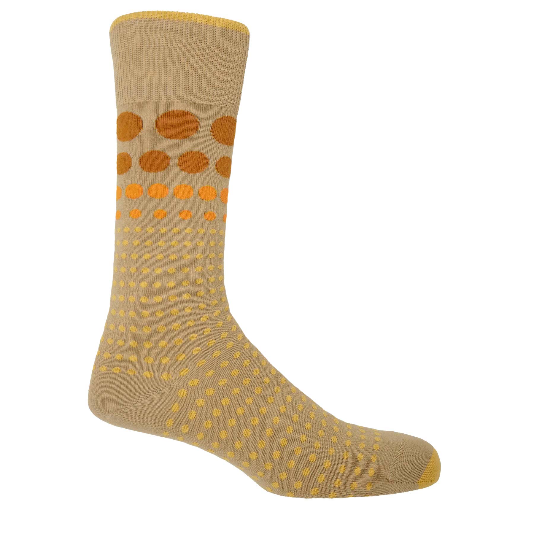 Grad Polka Men's Socks - Sand by Peper Harow
