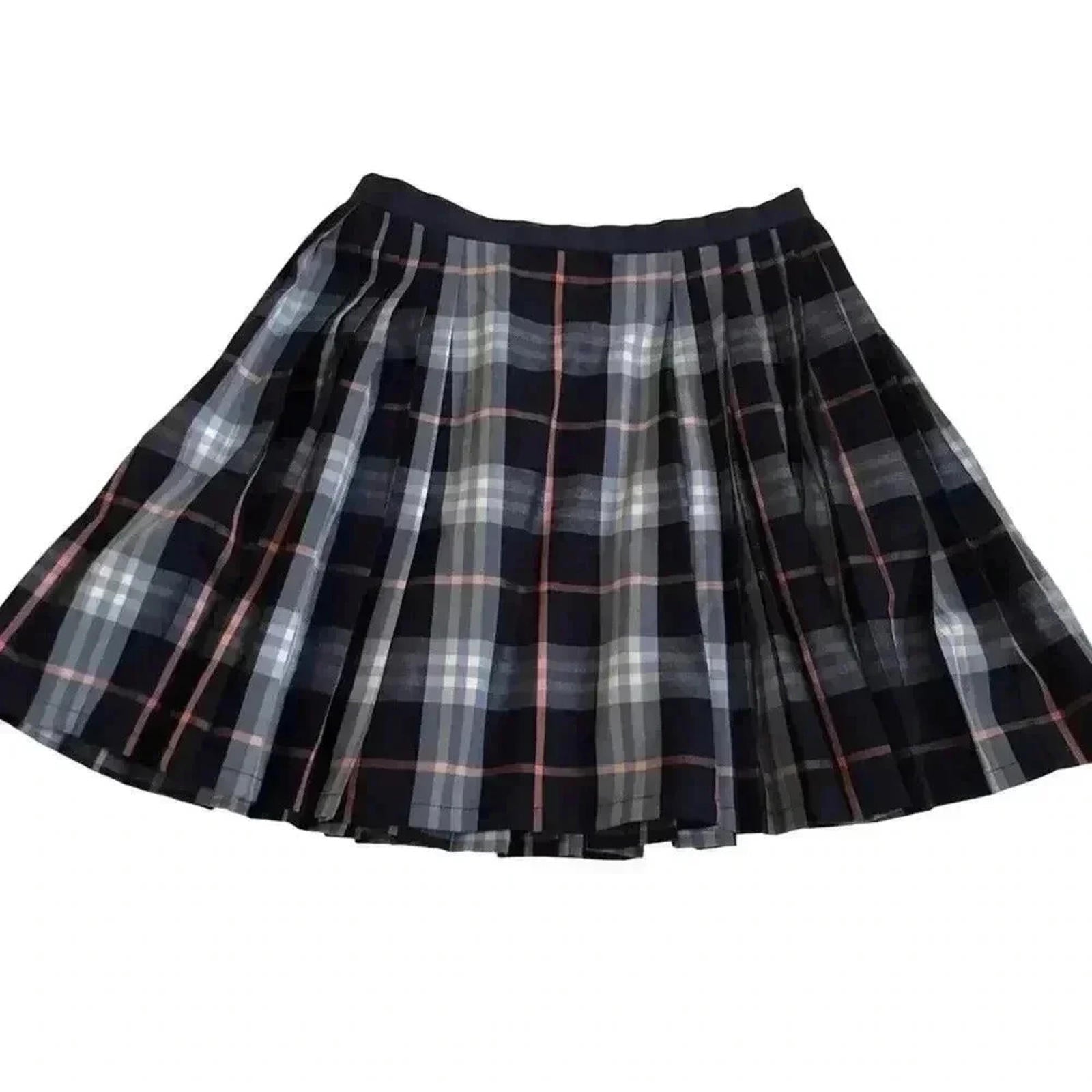 NWOT Urban Outfitters UO Silence + Noise Plaid Skirt Pleated Blue Pink by Hot Girl Secondhand