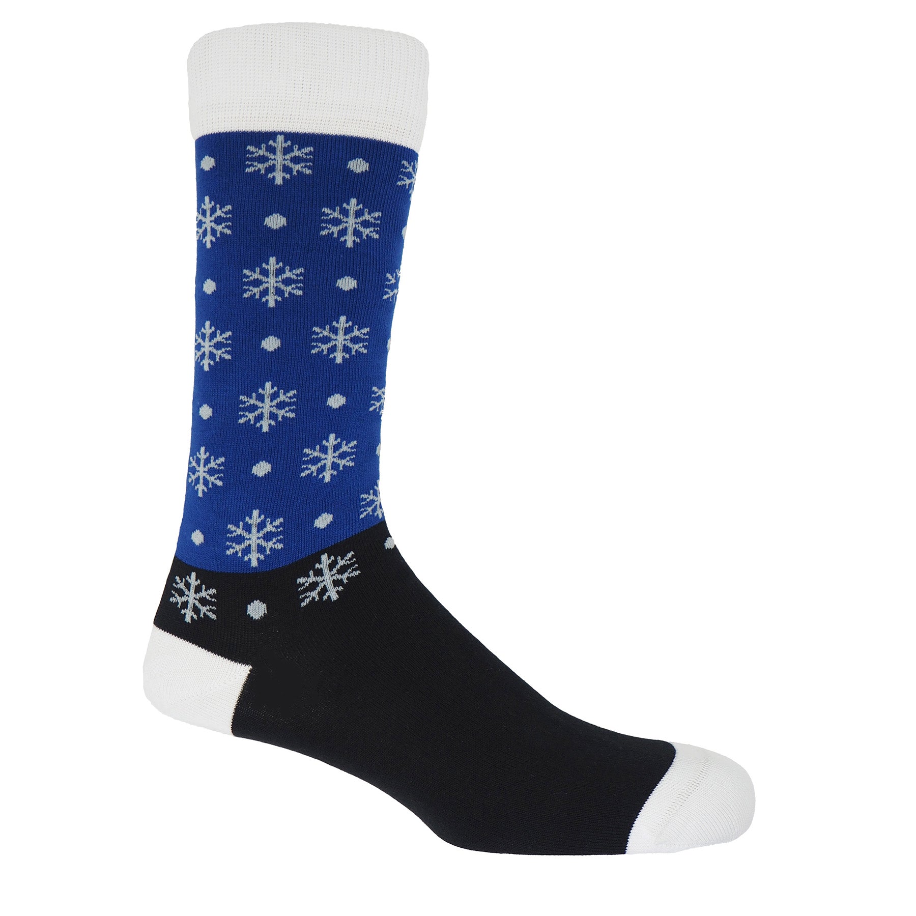 Snowflake Men's Socks - Blue by Peper Harow