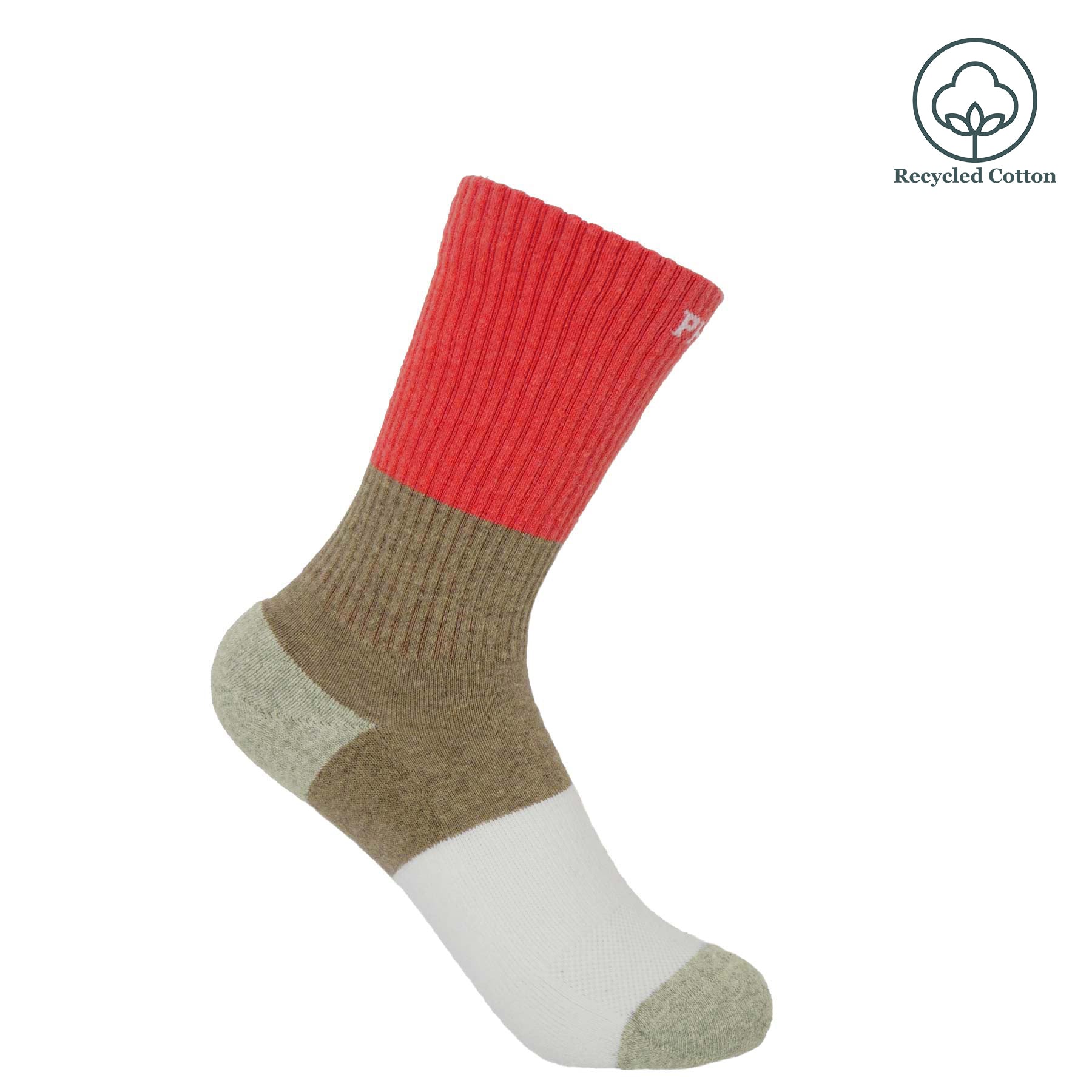 Recycled Women's Sport Socks - Coral by Peper Harow