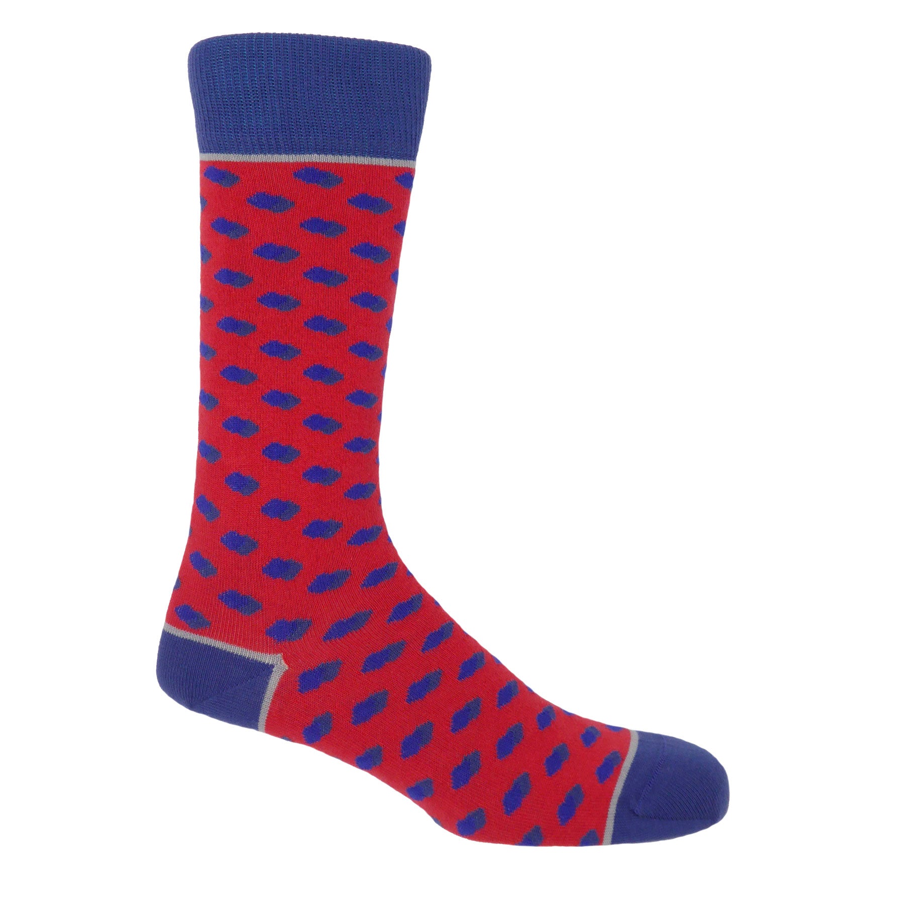 Disruption Men's Socks - Scarlet by Peper Harow