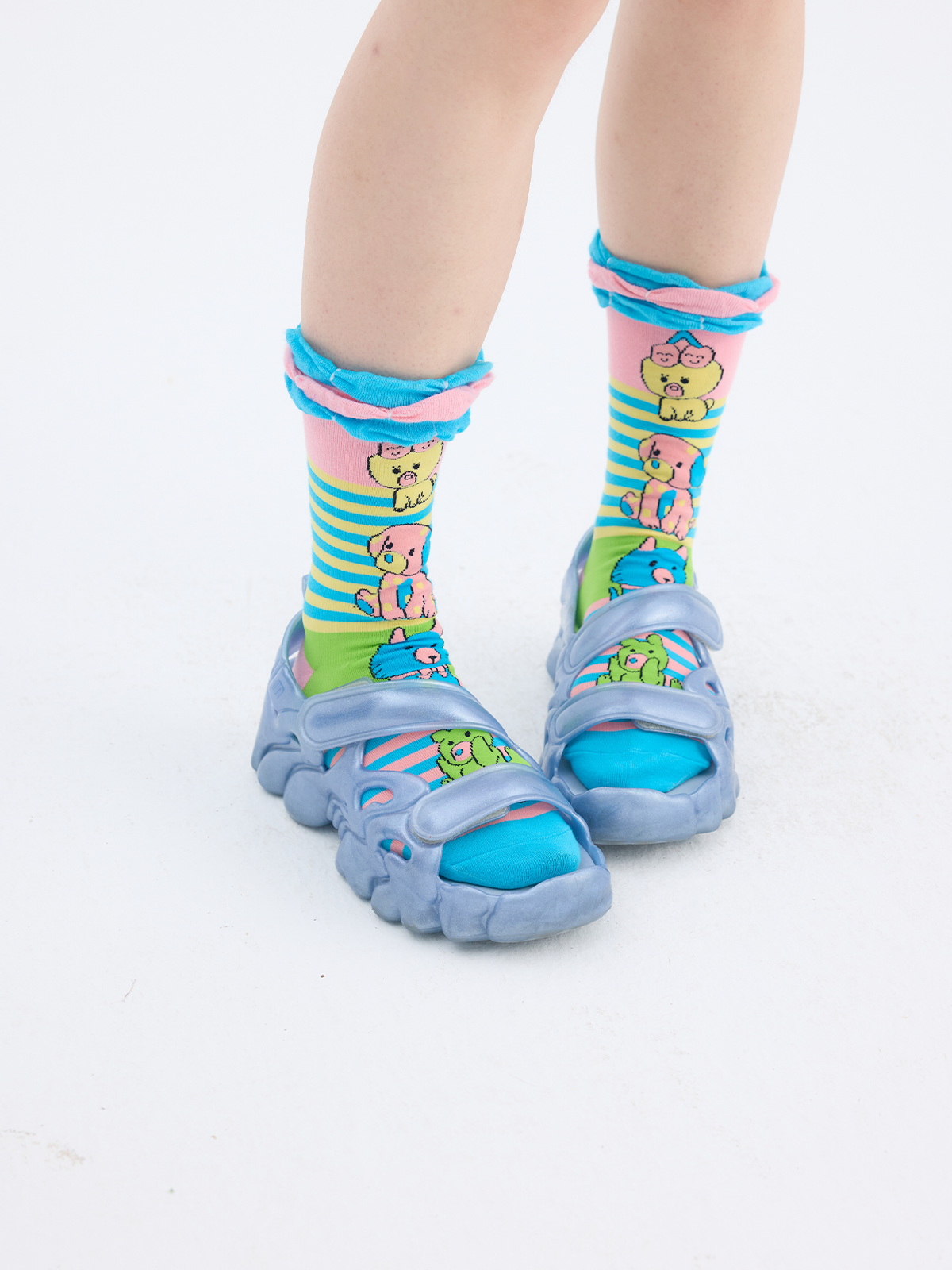 Cute Animal Crew Socks | Kawaii Harajuku Colorful Socks by Land Decora