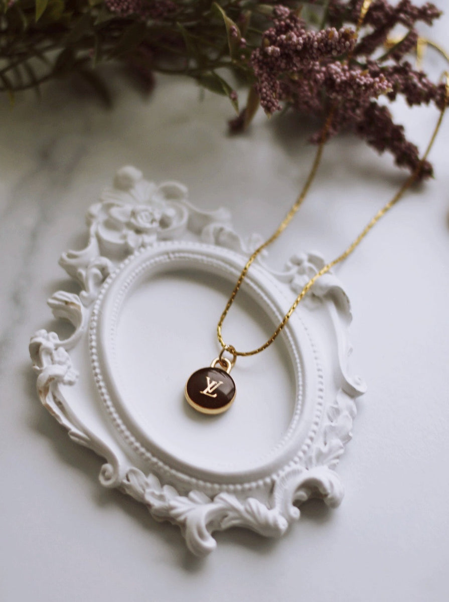 BÉATRICE NECKLACE IN GOLD & BROWN by RAËLIV
