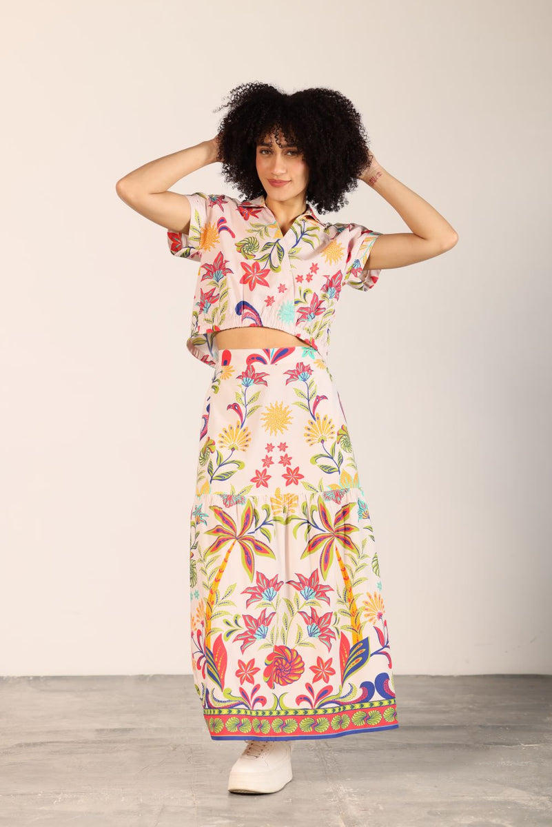 CORAL ISLAND ZIA TOP by Maude Vivante
