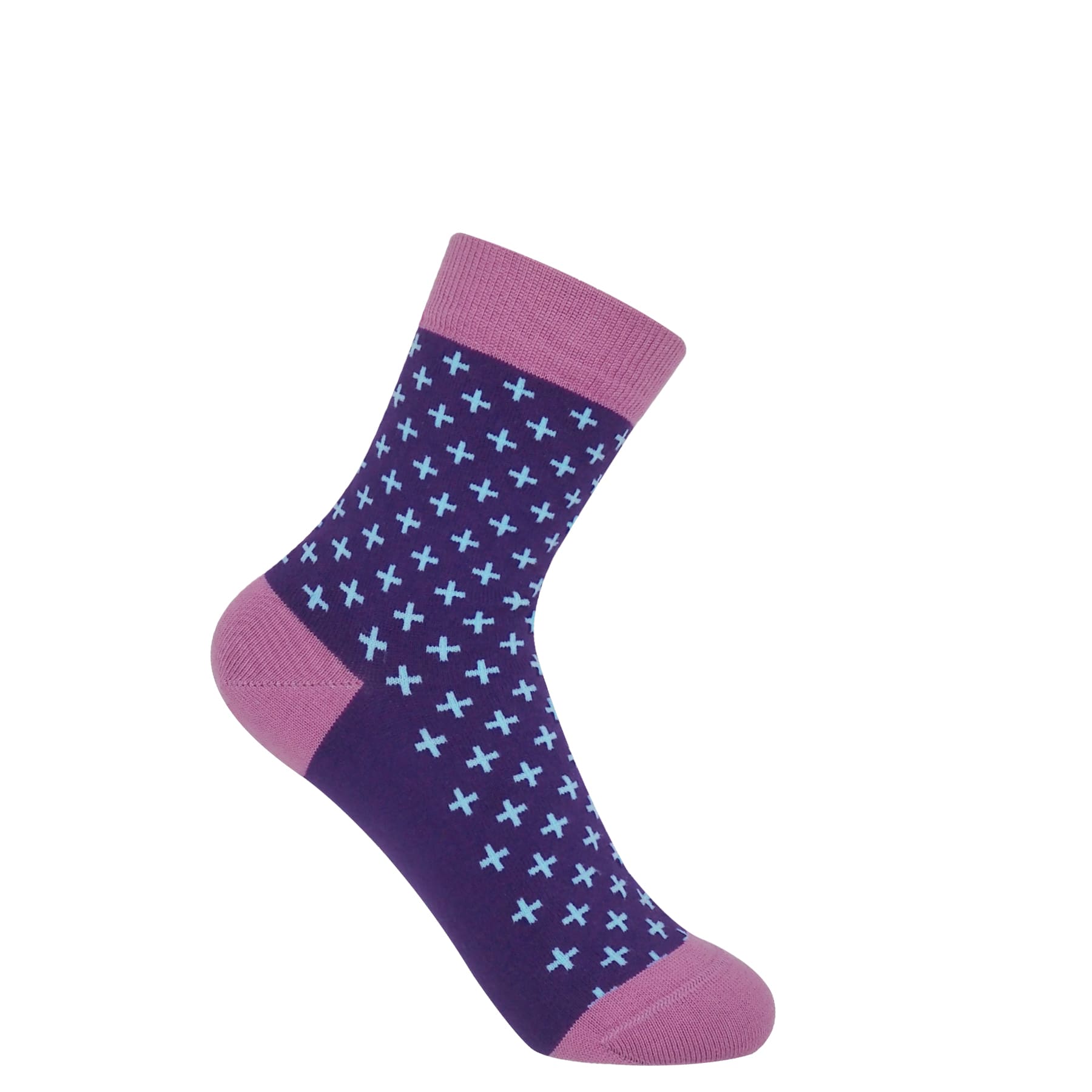Crosslet Women's Socks - Purple by Peper Harow