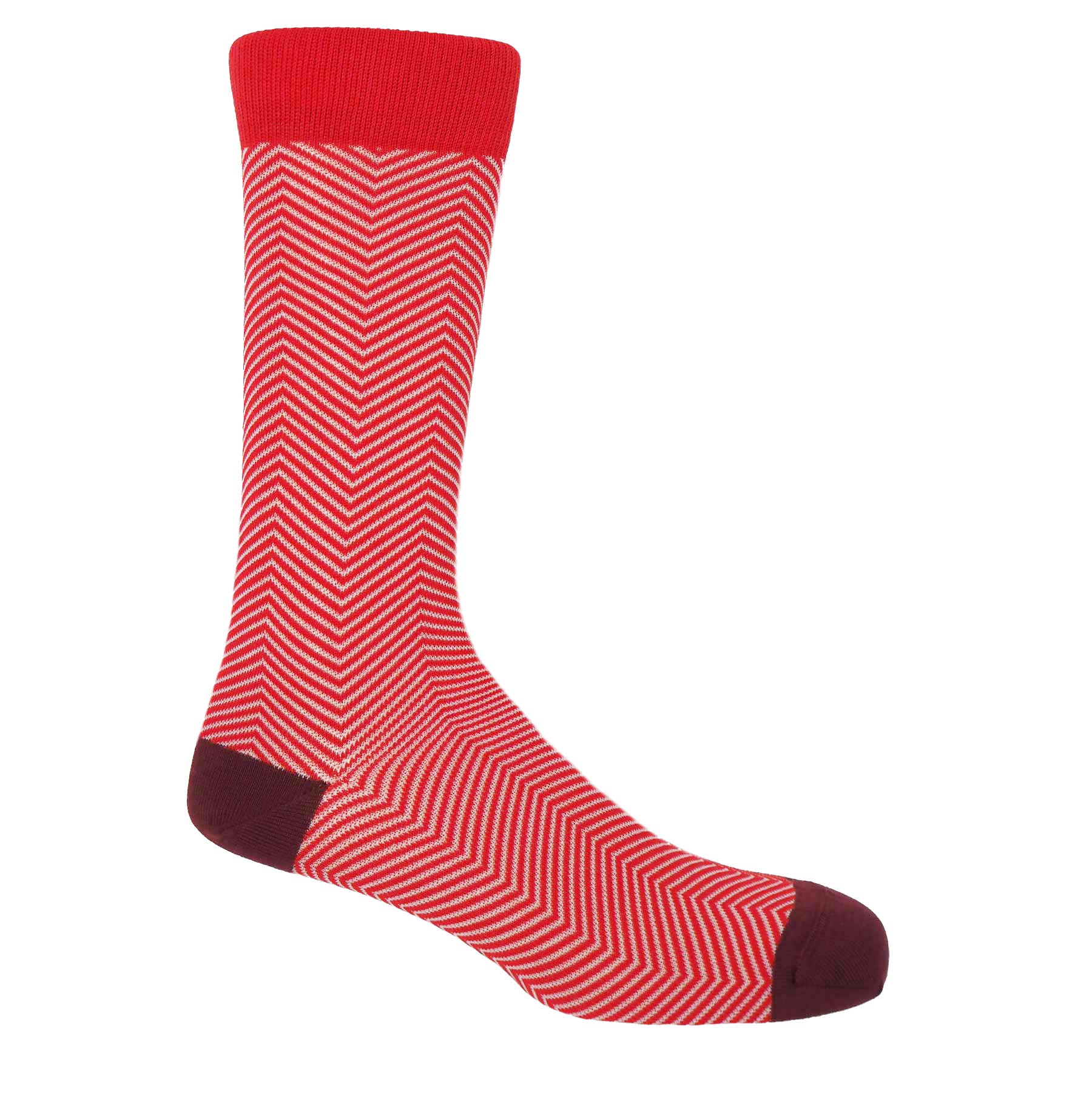 Lux Taylor Men's Socks - Red by Peper Harow
