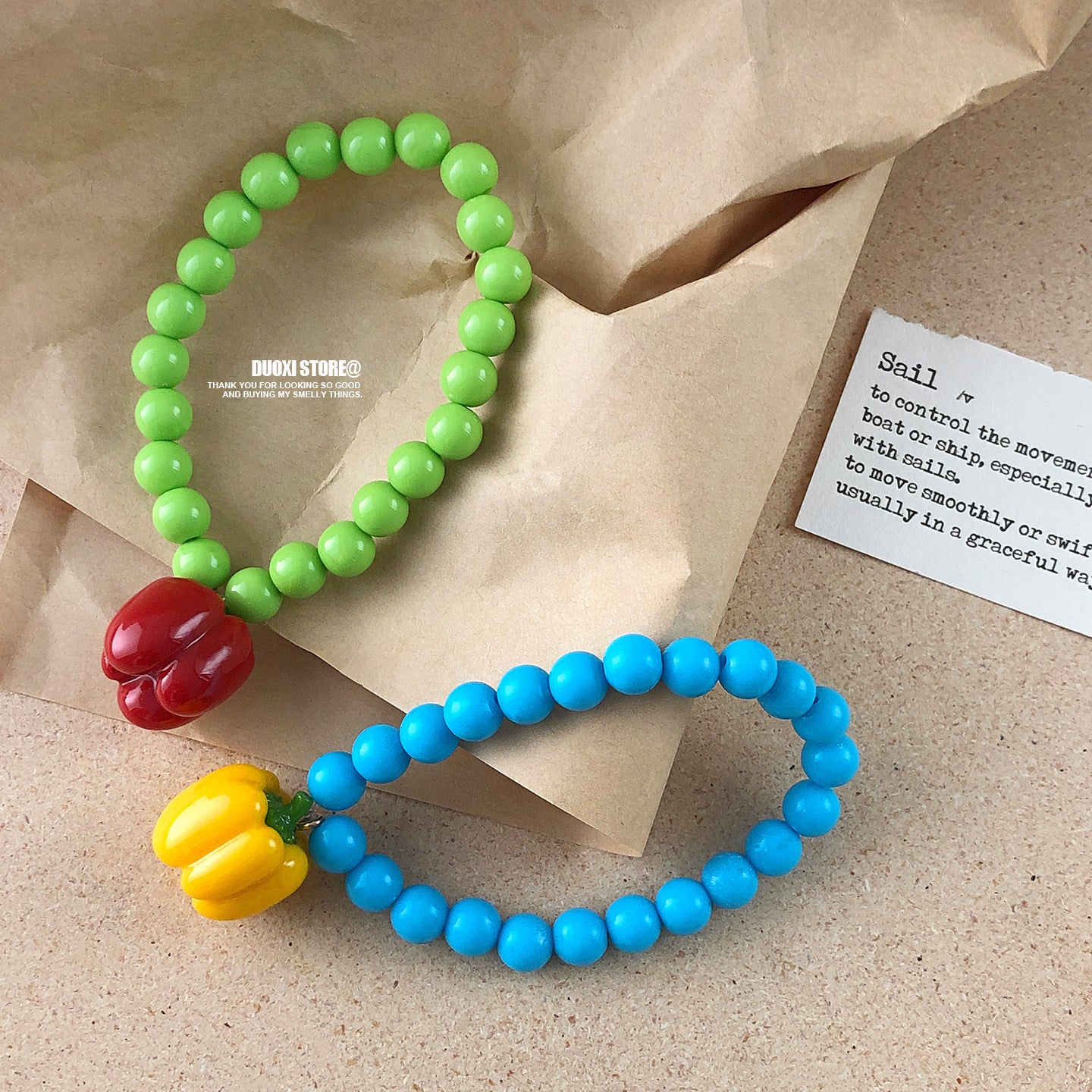 Kidcore Pepper Bead Bracelet - DuoXi by Land Decora