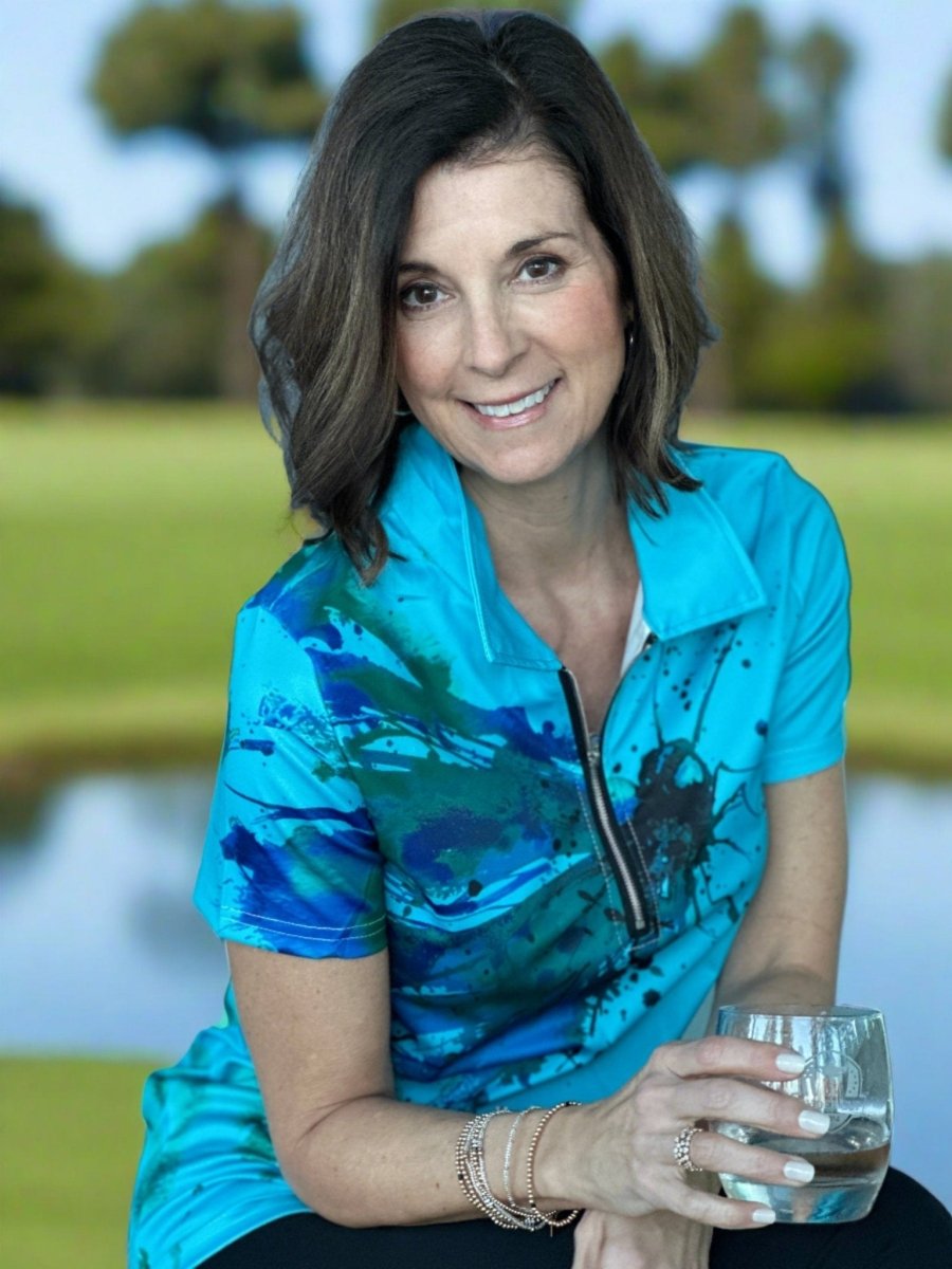 Dragon Fly Short Sleeve Polo by Putter Girl