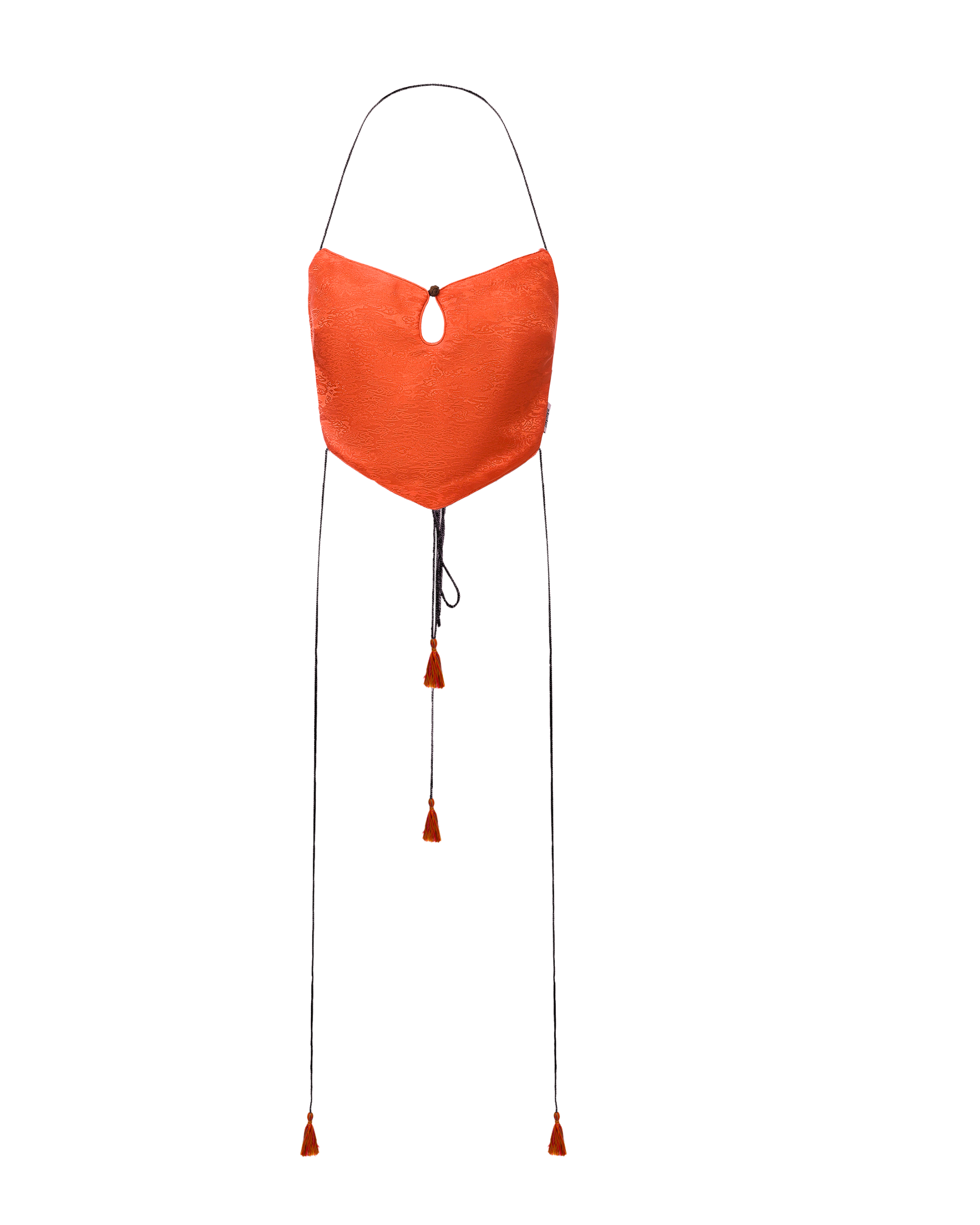 Dong Cropped Reversible Apron Top Phoenix Red by DAWANG