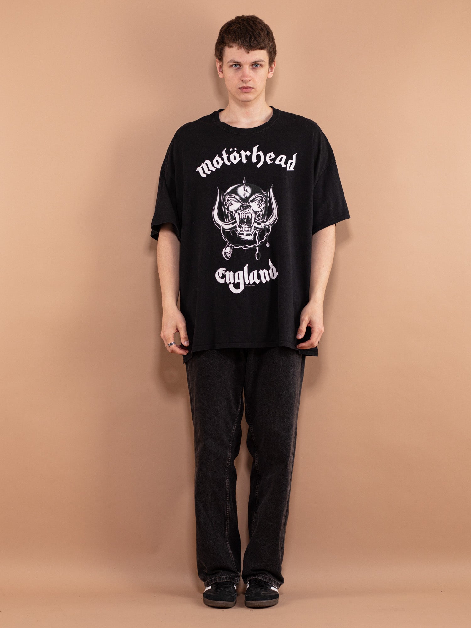 Vintage 00's Men T-shirt with Biker print by Northern Grip