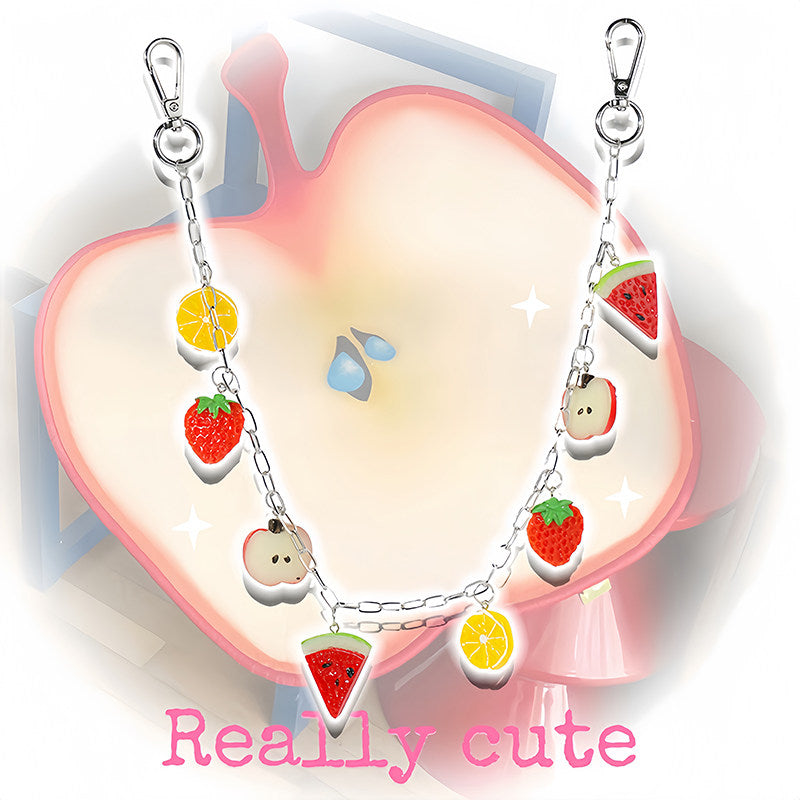 Colorful Fruit Chain Belt | Y2K Kawaii Harajuku Waist Chain Accessory by Land Decora