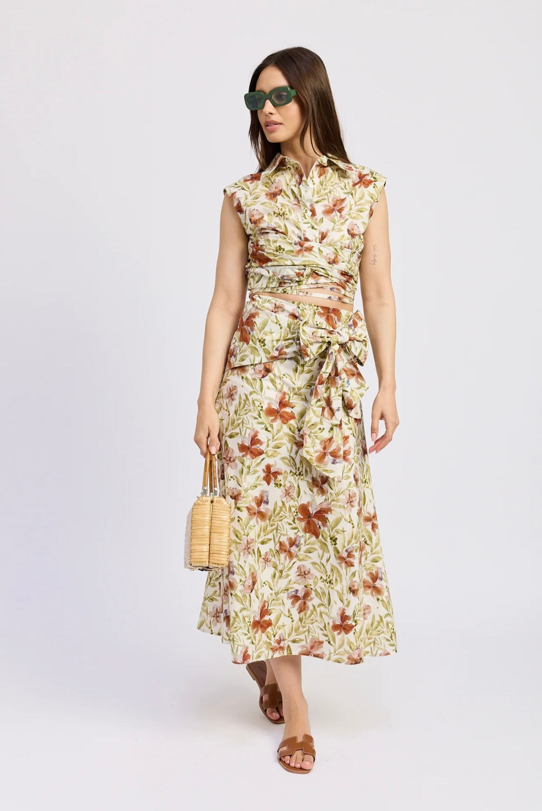 Alexane Midi Skirt by Sierra Deene