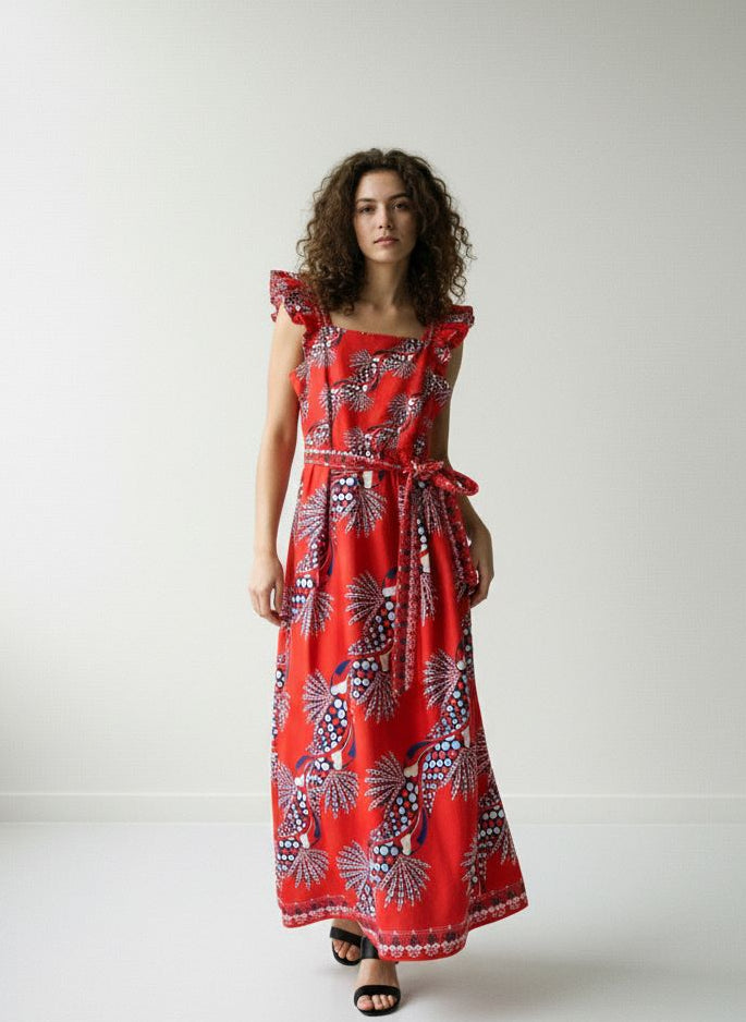 CRIMSON ASCENT ELSIE DRESS by Maude Vivante