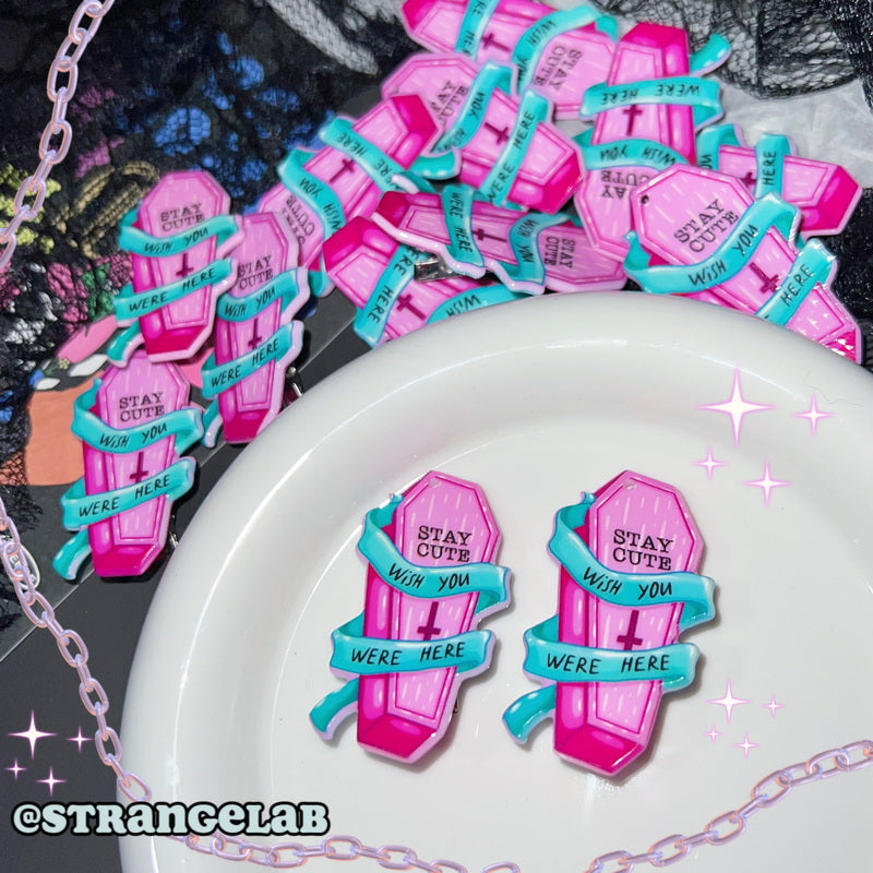 StrangeLab Decora Hair Clip | Ghost Tombstone Punk Hair Clip | Decora by Land Decora