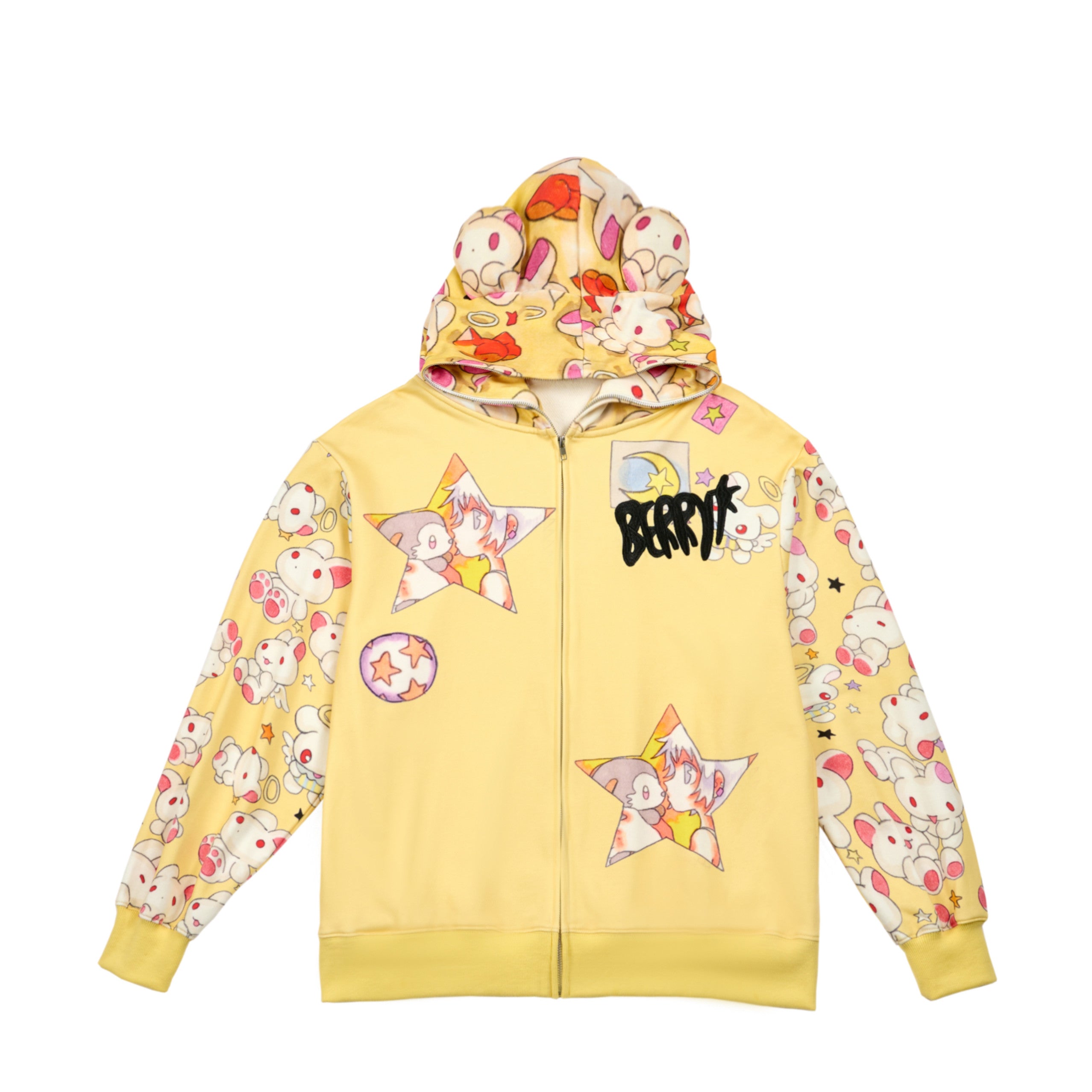 Decora Kei Star Girl Jacket - BlackBerry by Land Decora