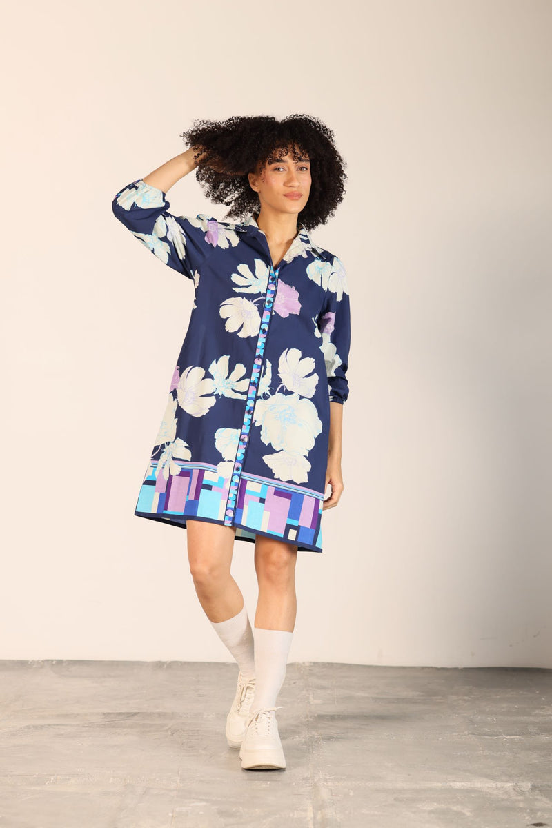 INK FLORALS AVA DRESS by Maude Vivante
