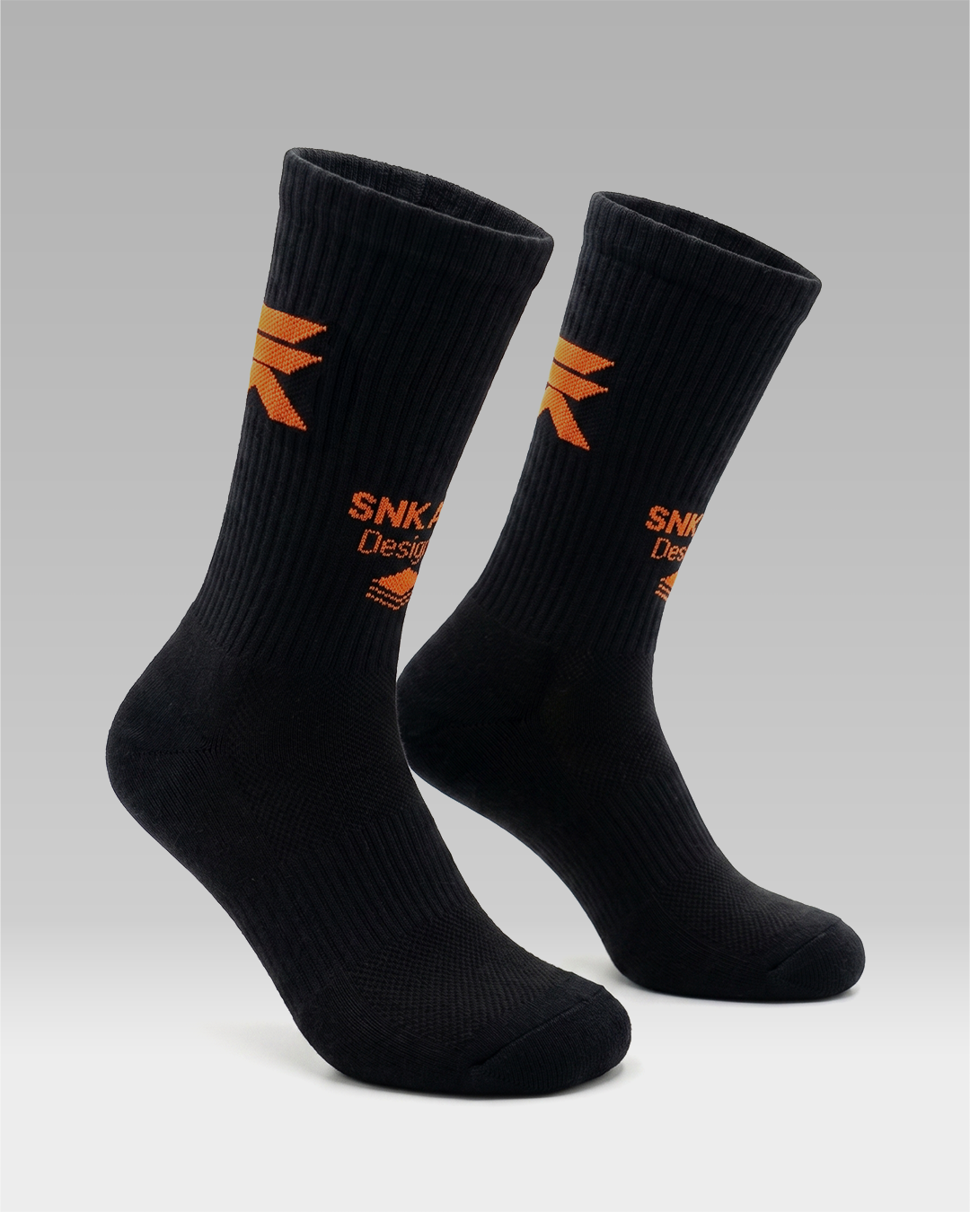 "Just Socks" Black/Orange - SNK ATK® Design Lab by SNK ATK Design Lab