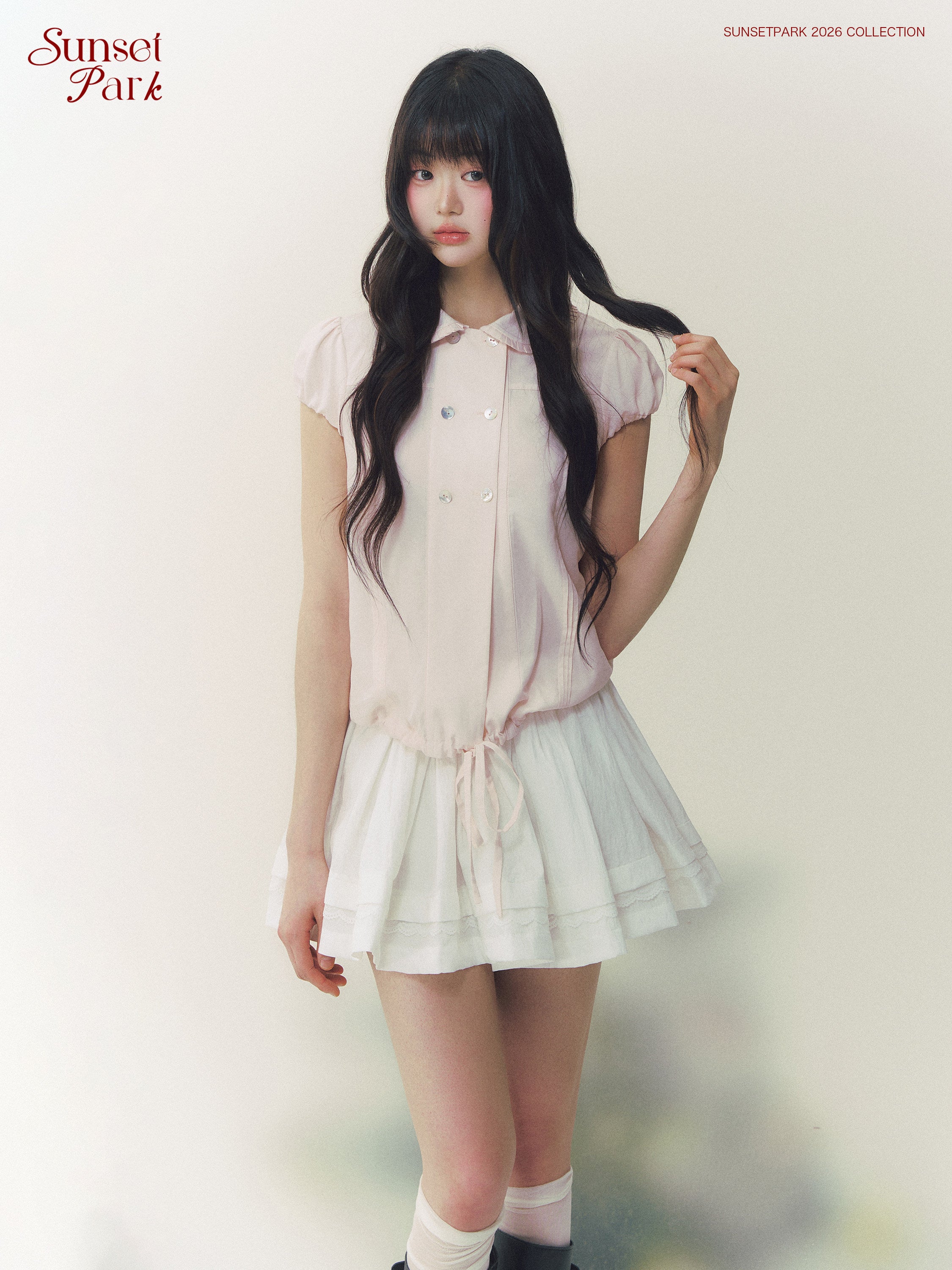 Ivory Tower Lace Collar Shirt - SunsetPark by Land Decora
