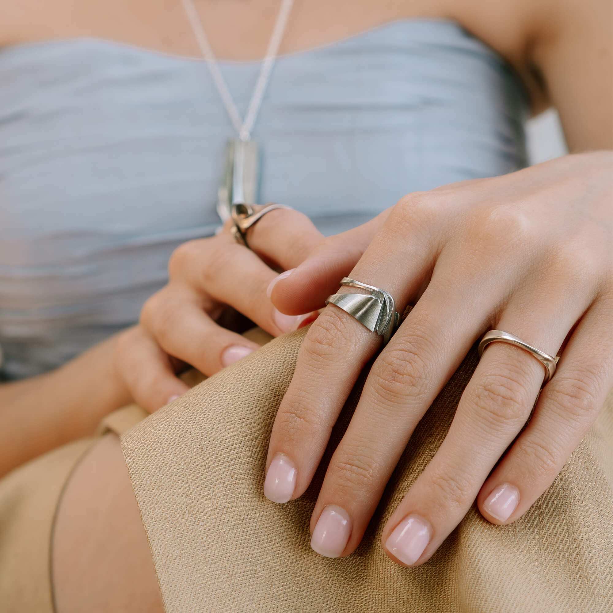 Velum Stainless Steel Ring by OFFCULTURE