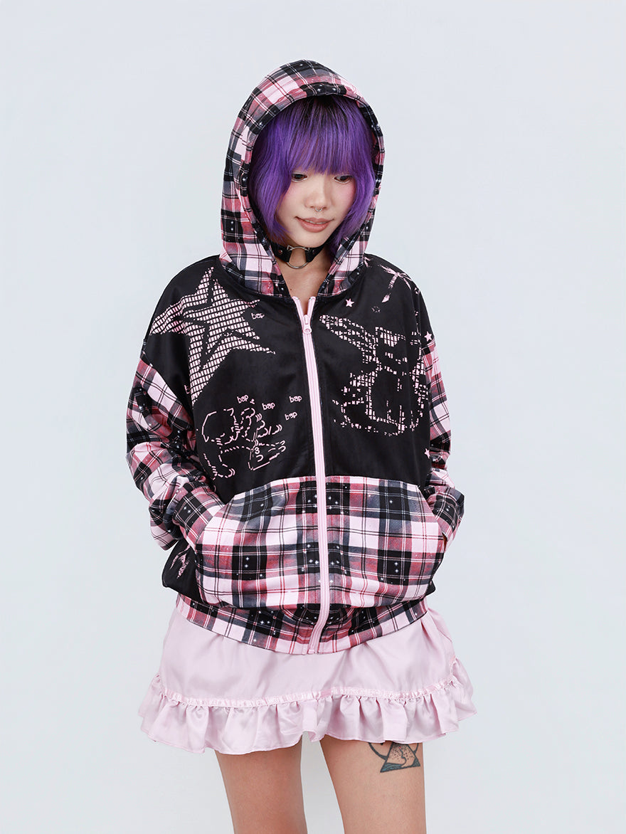 Decora Kei Cat Hoodie - Nihon Kids by Land Decora