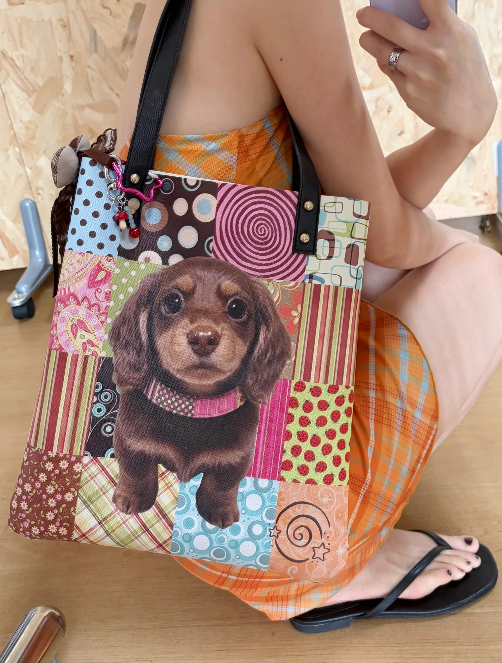 Vintage Dachshund Dog Tote Bag - Oogreenapple by Land Decora