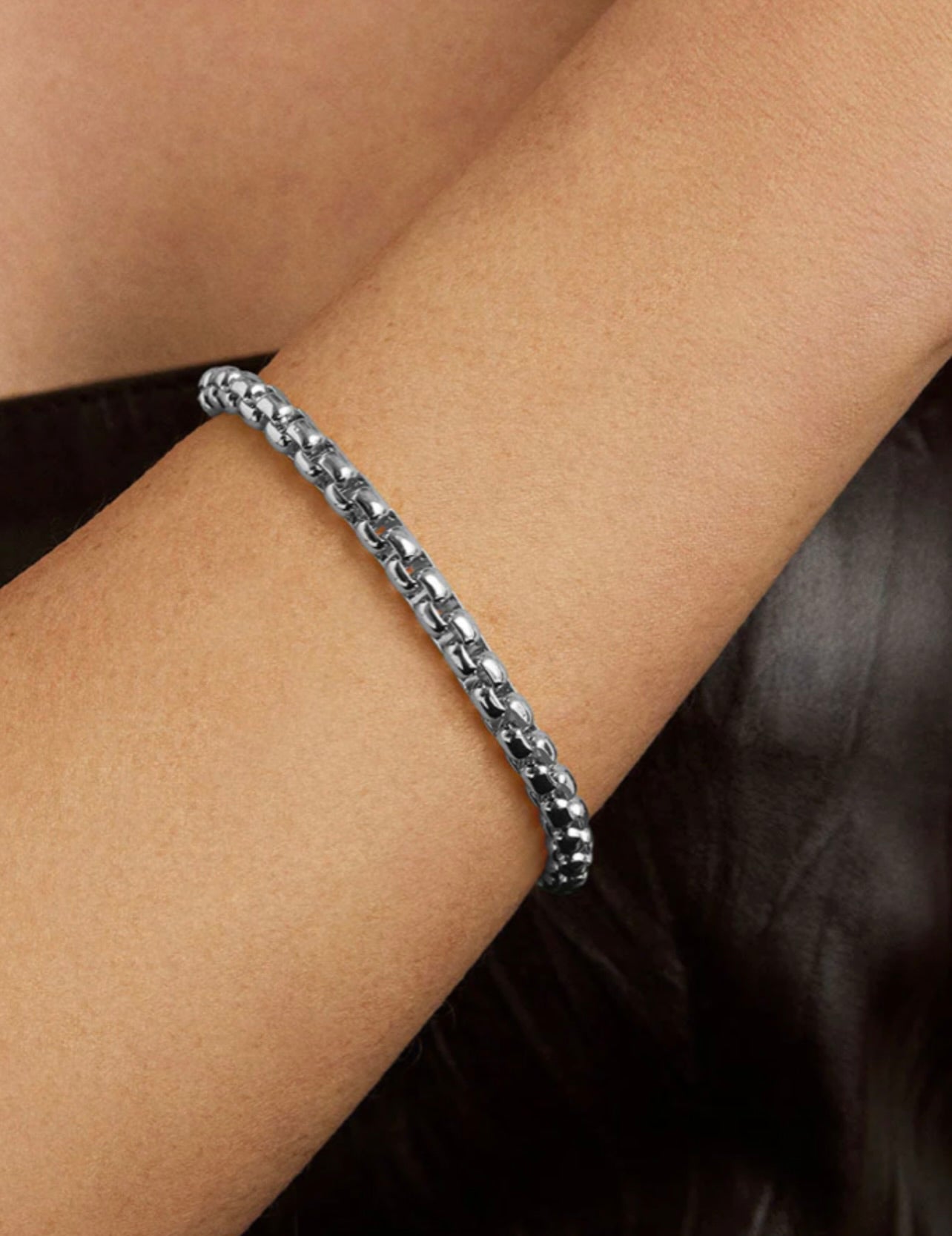 Tokyo Chain Bracelet in Silver by Sierra Deene