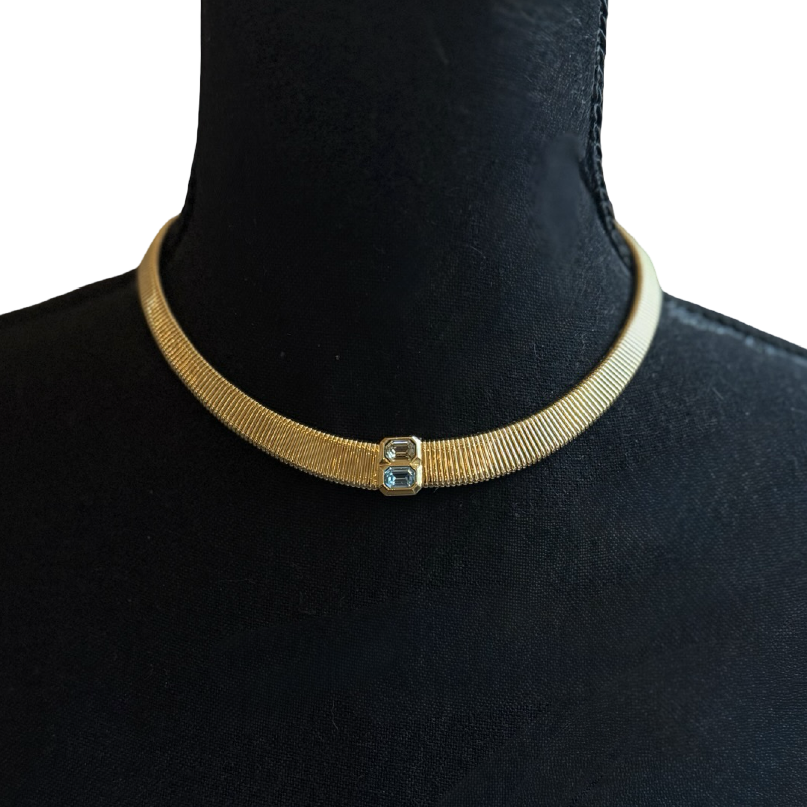 Dior Vintage Snake Chain Choker Necklace by The Vintage New Yorker